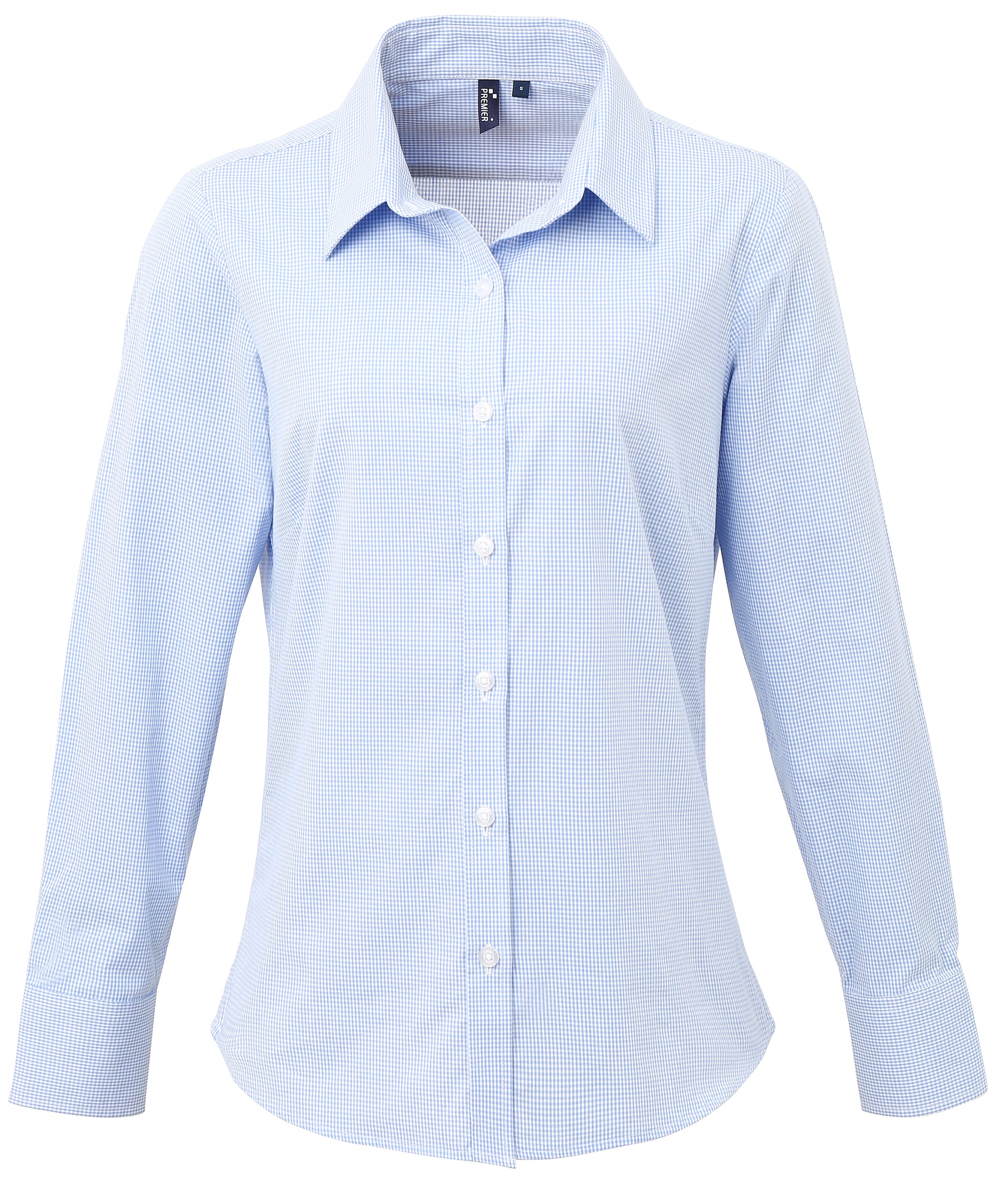 Ladies Gingham L/S - P320