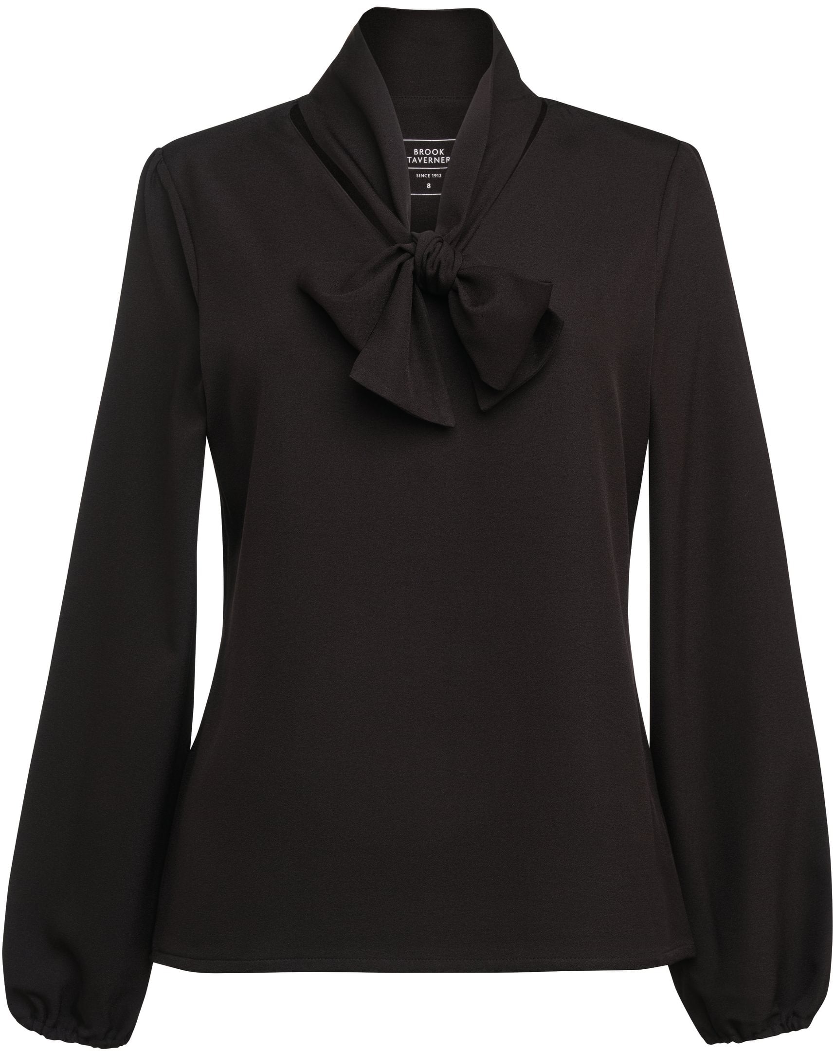 Andria Pussy Bow Blouse L/E Dame - TV2368