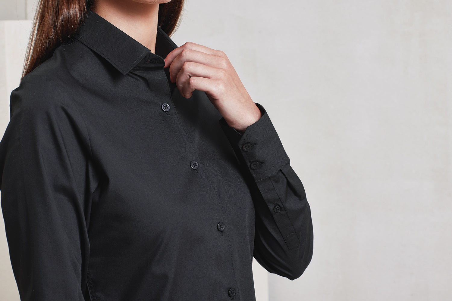Womens L/S Poplin Shirt - P303