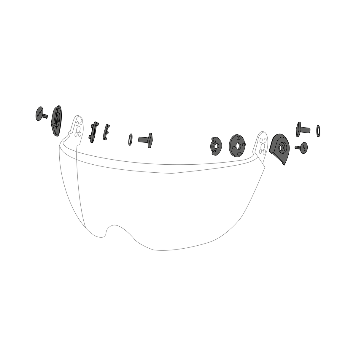 Theia Visor Screws Helmet Acc