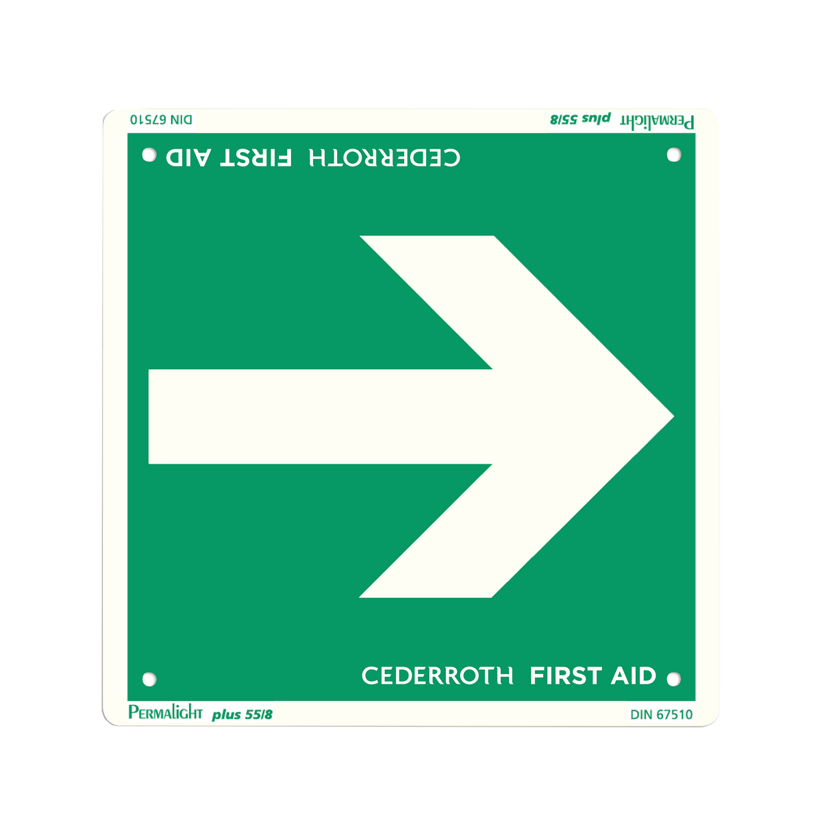 Escape Route Arrow Sign