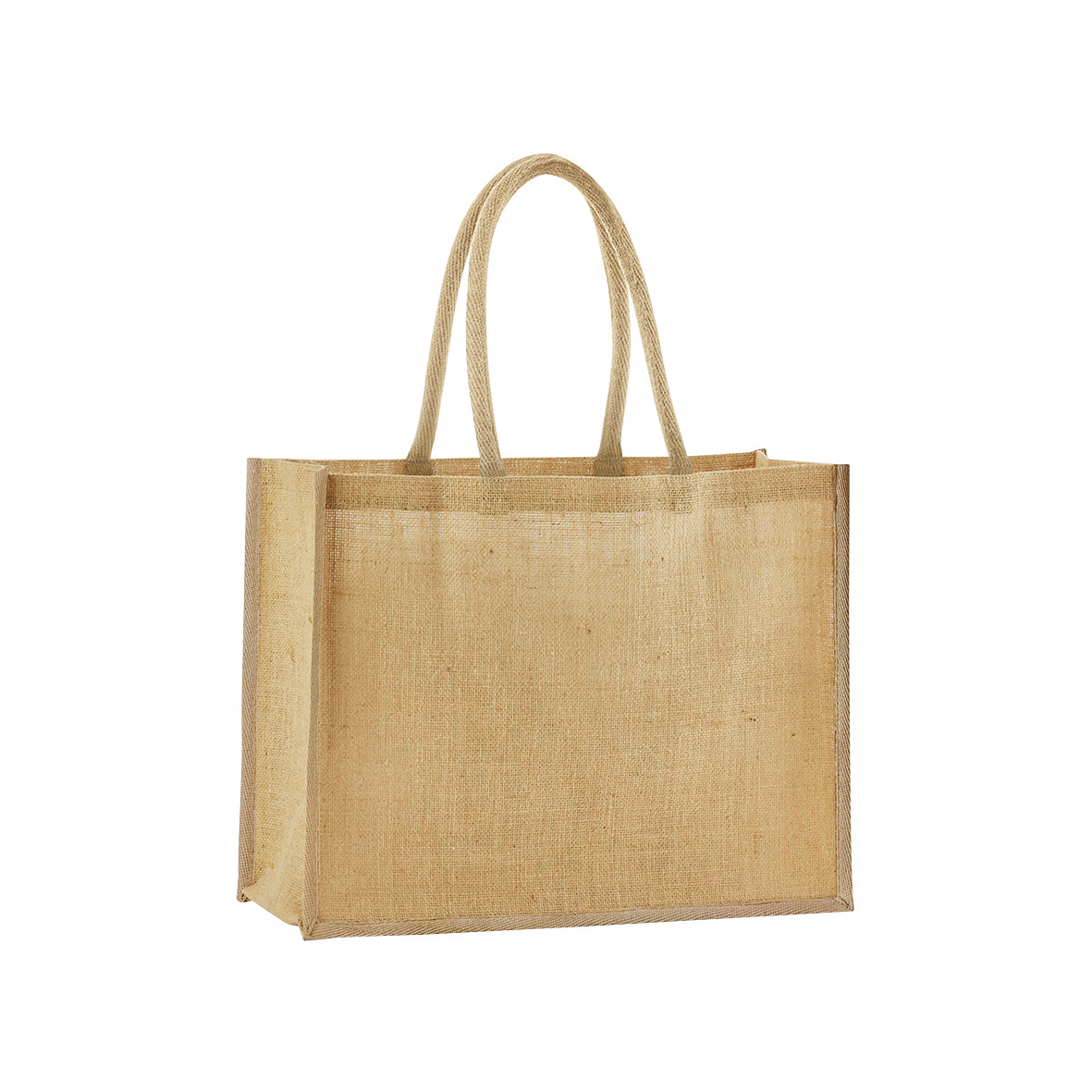 Natural starched jute classic shopper