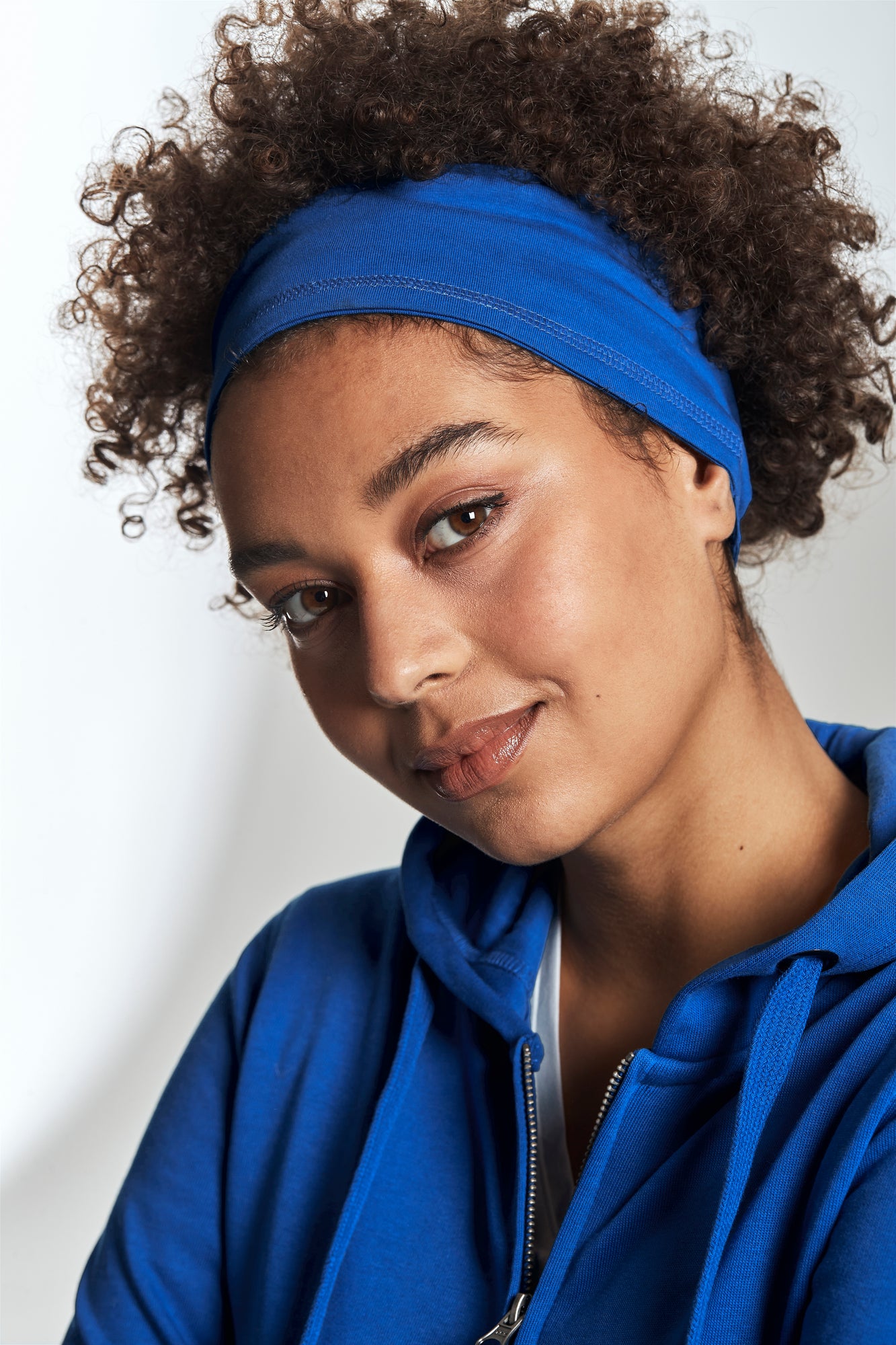 Full Zip Hood Lady Royal Blue