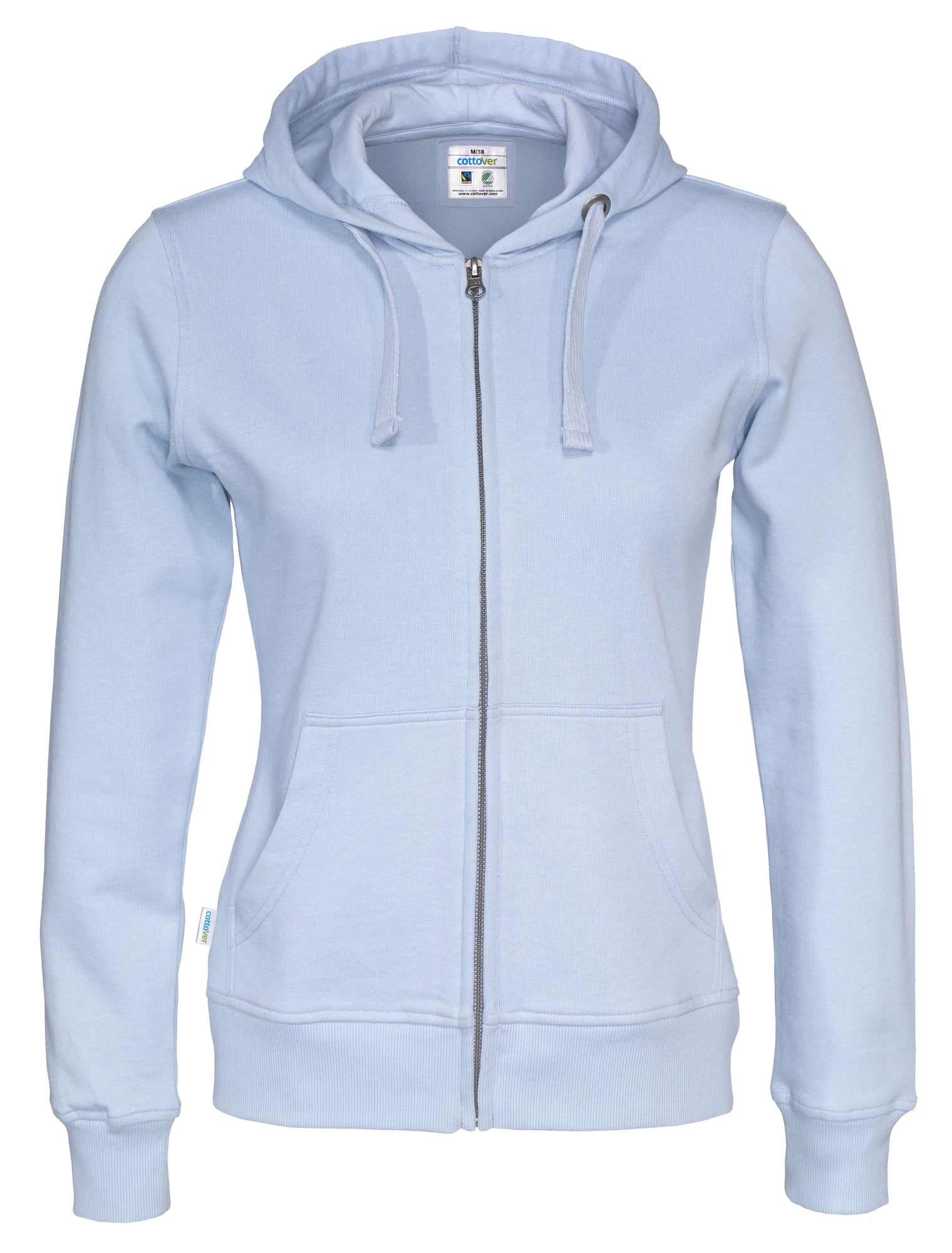 Full Zip Hood Lady Sky Blue