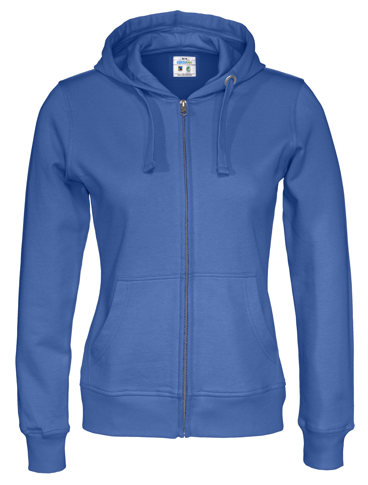 Full Zip Hood Lady Royal Blue