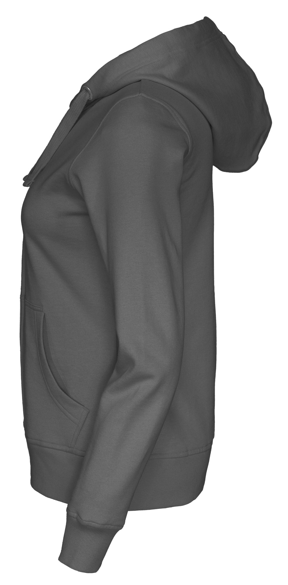 Full Zip Hood Lady Charcoal
