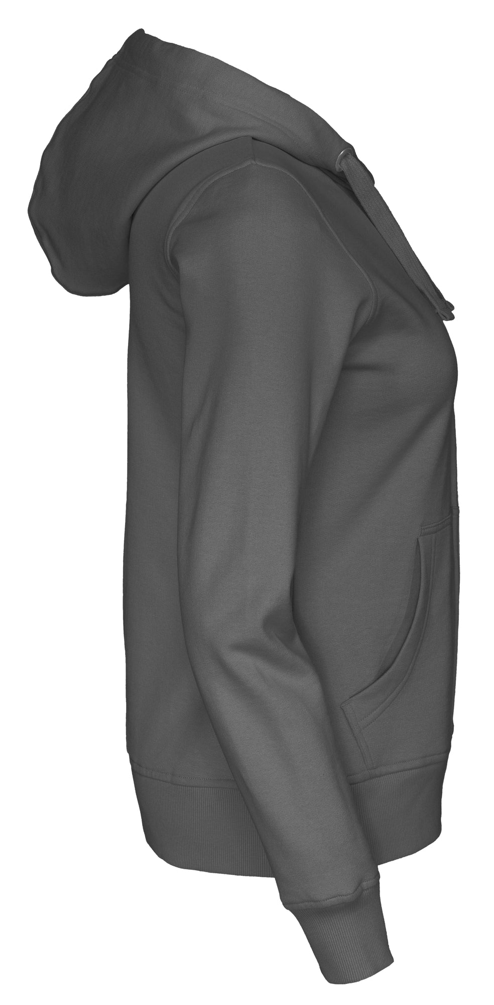 Full Zip Hood Lady Charcoal