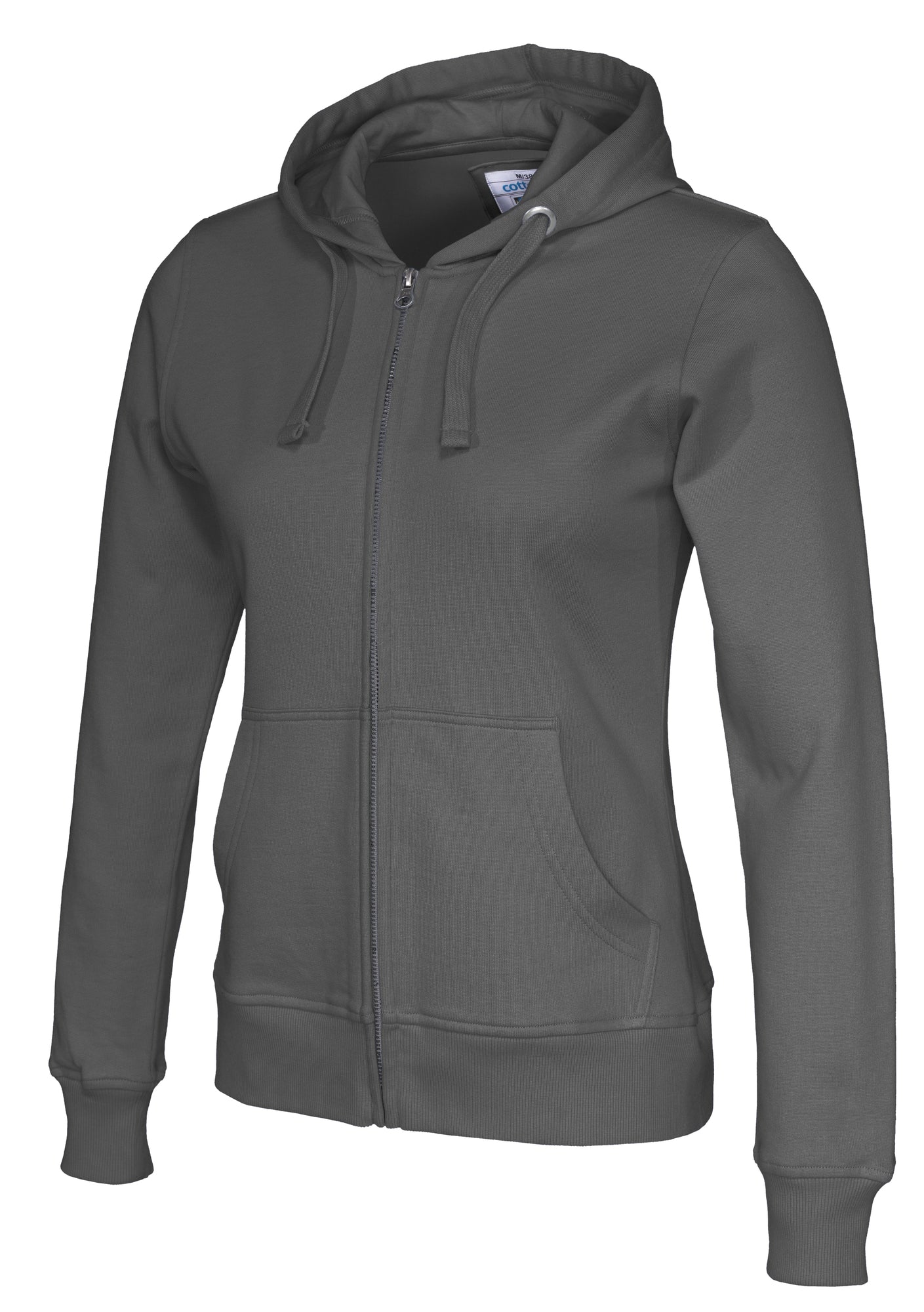 Full Zip Hood Lady Charcoal