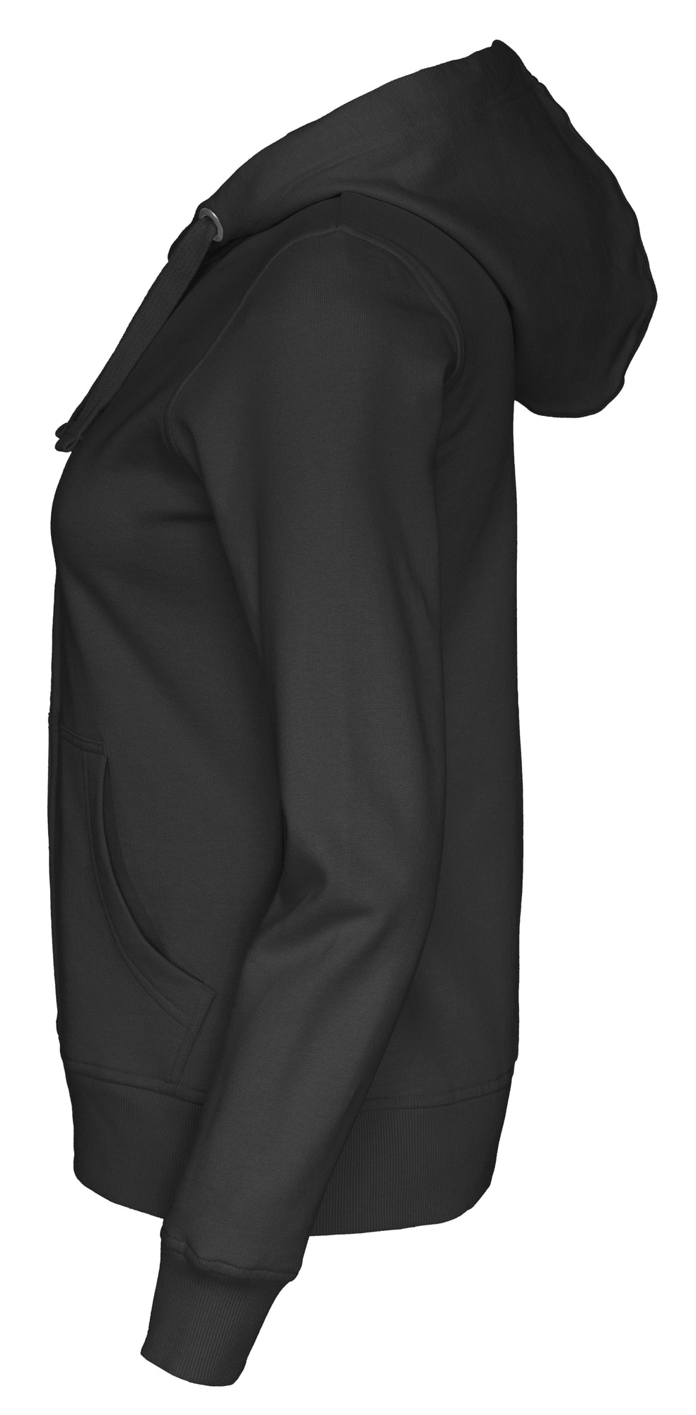 Full Zip Hood Lady Black