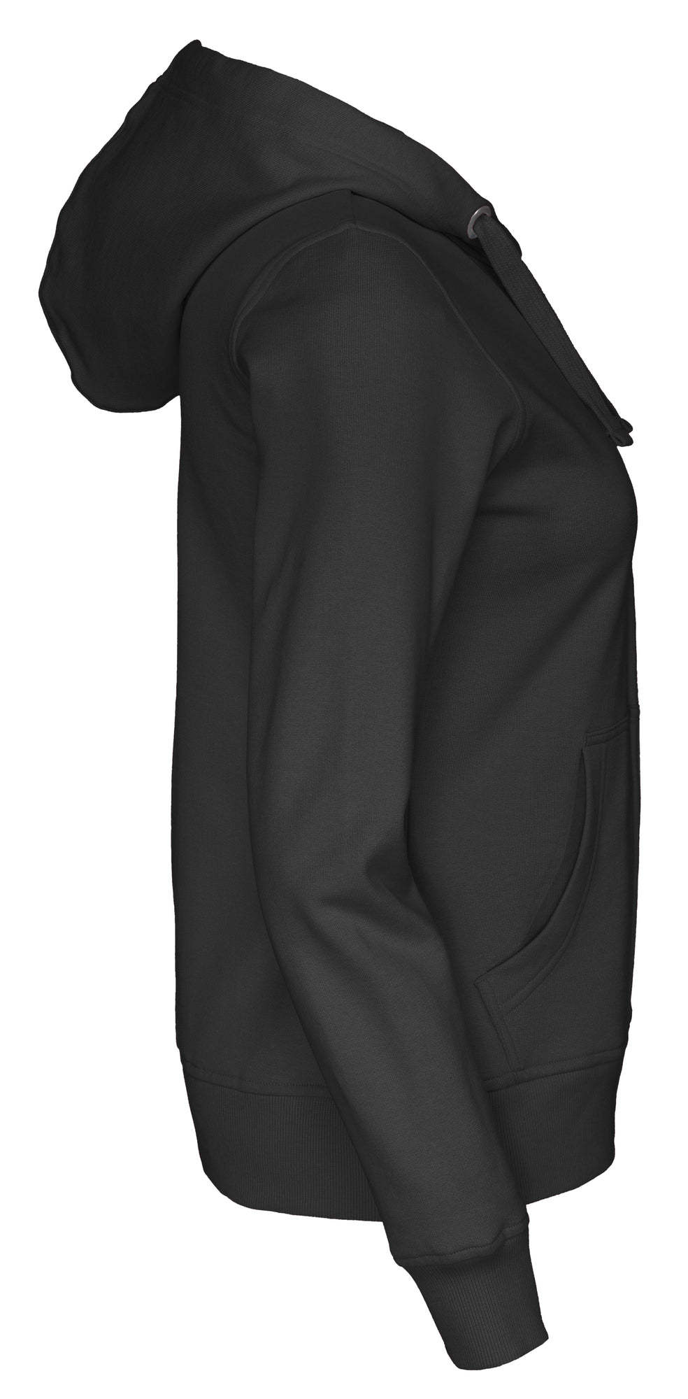Full Zip Hood Lady Black