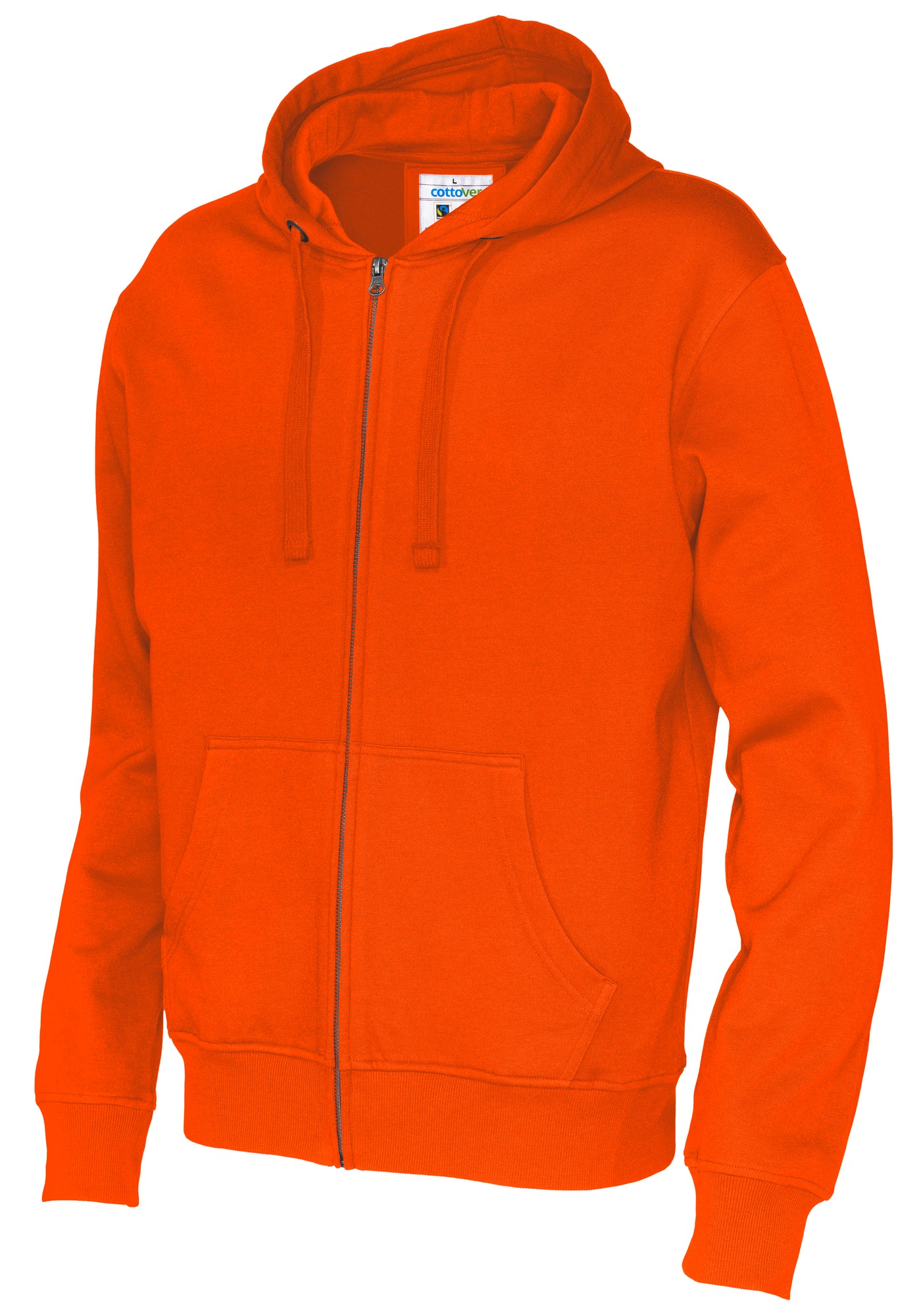 Full Zip Hood Man Orange