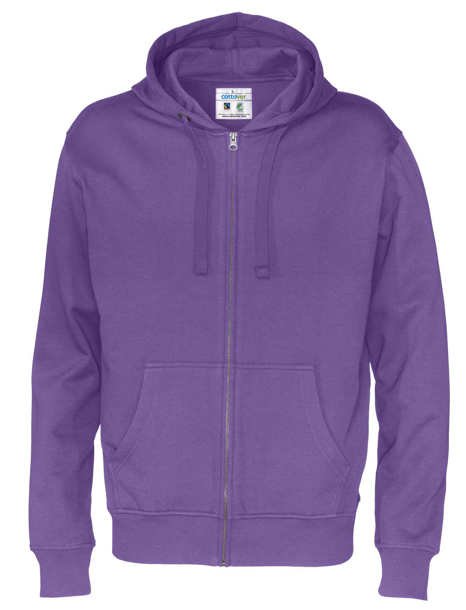 Full Zip Hood Man Purple