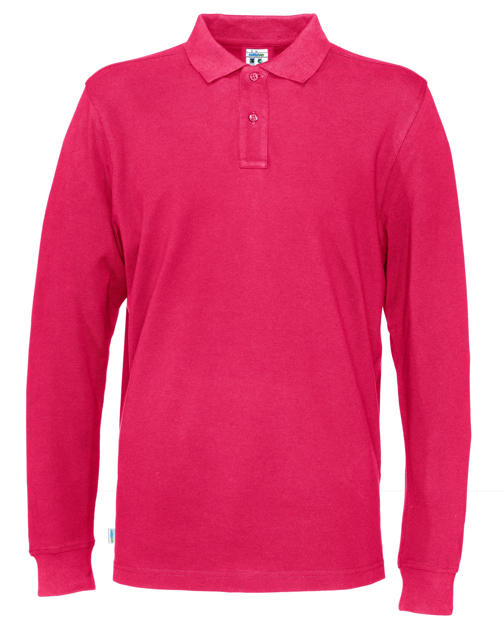Pique LS Man Dark Cerise