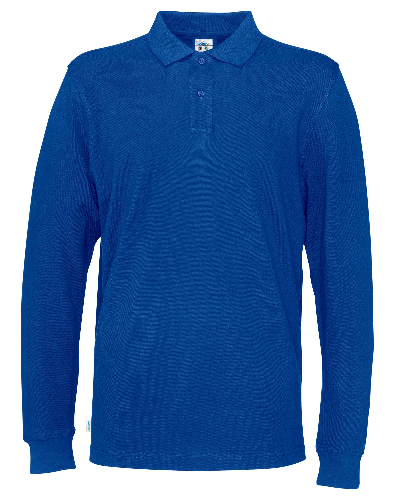 Pique LS Man Royal Blue