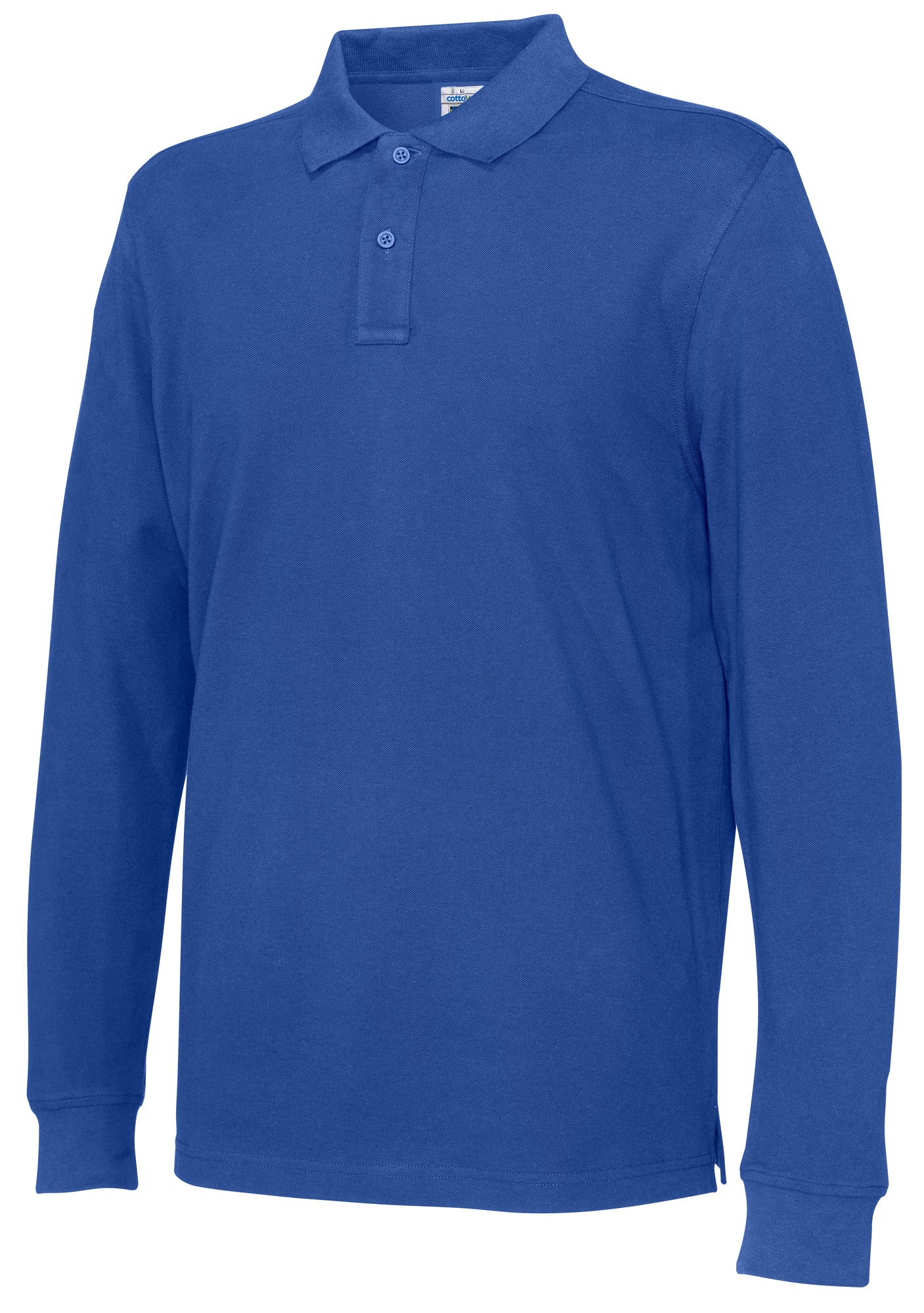 Pique LS Man Royal Blue