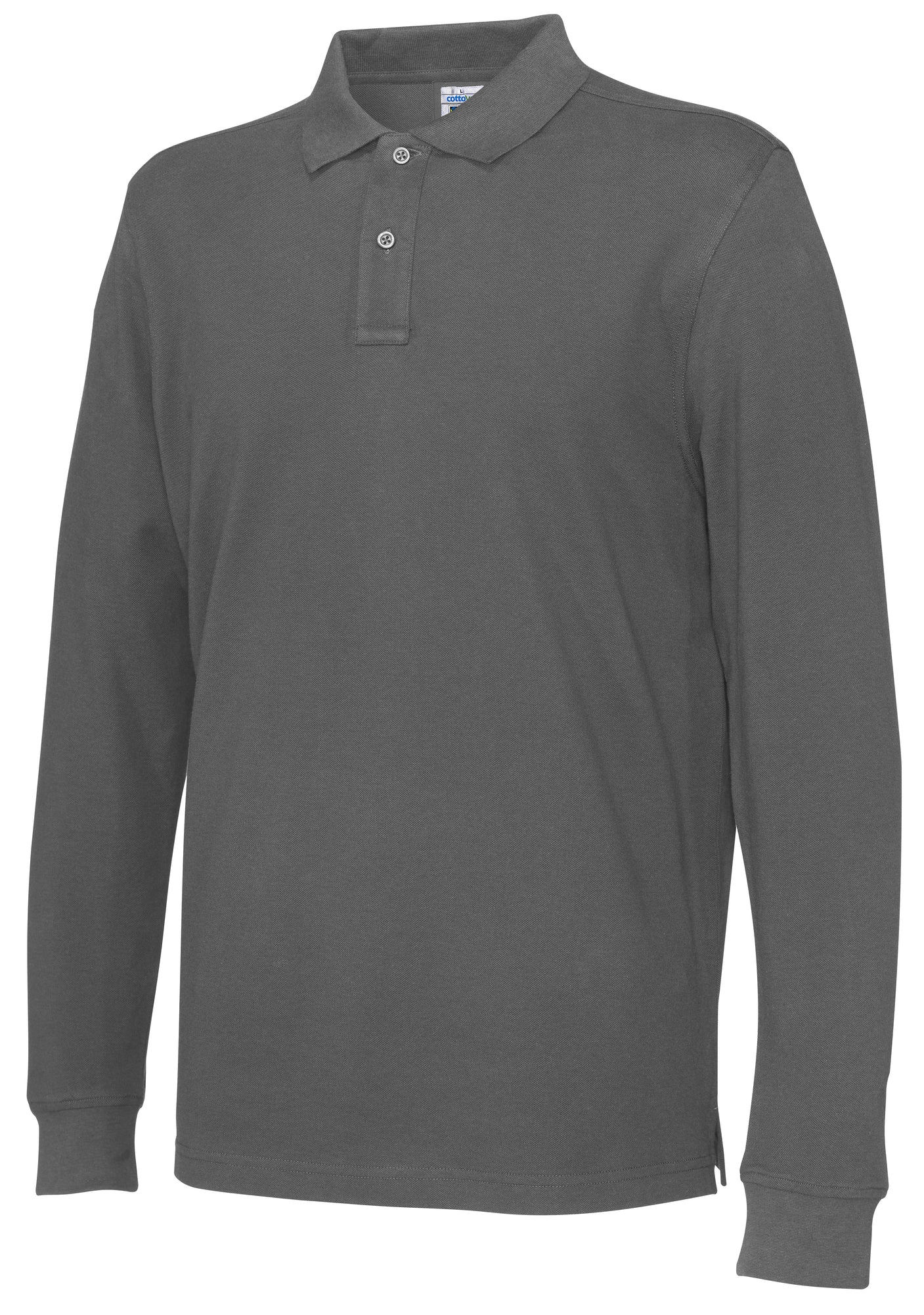Pique LS Man Charcoal