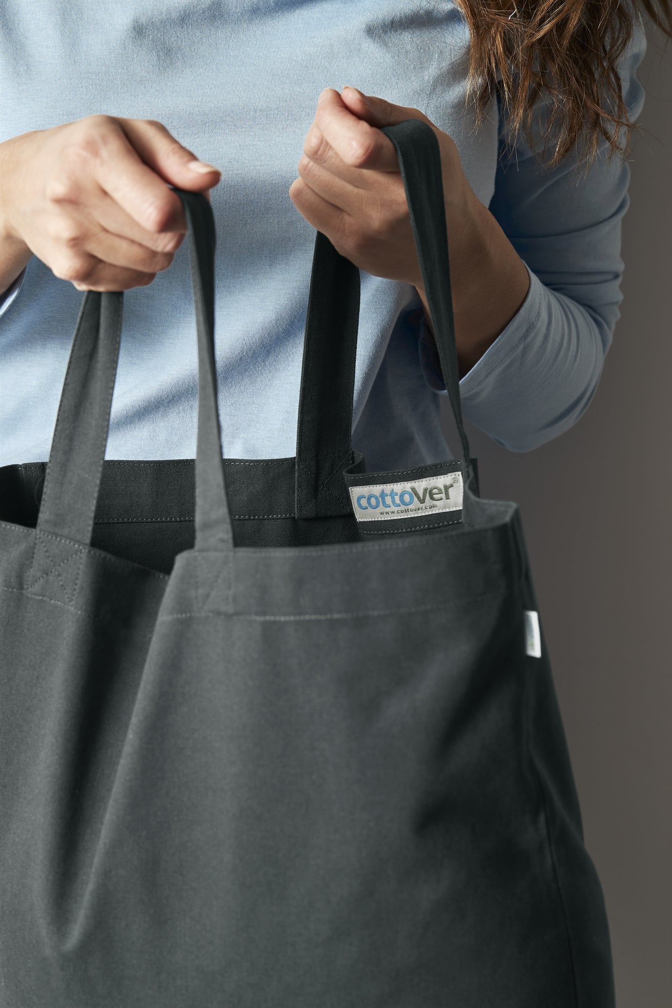 Tote Bag Heavy/L Charcoal