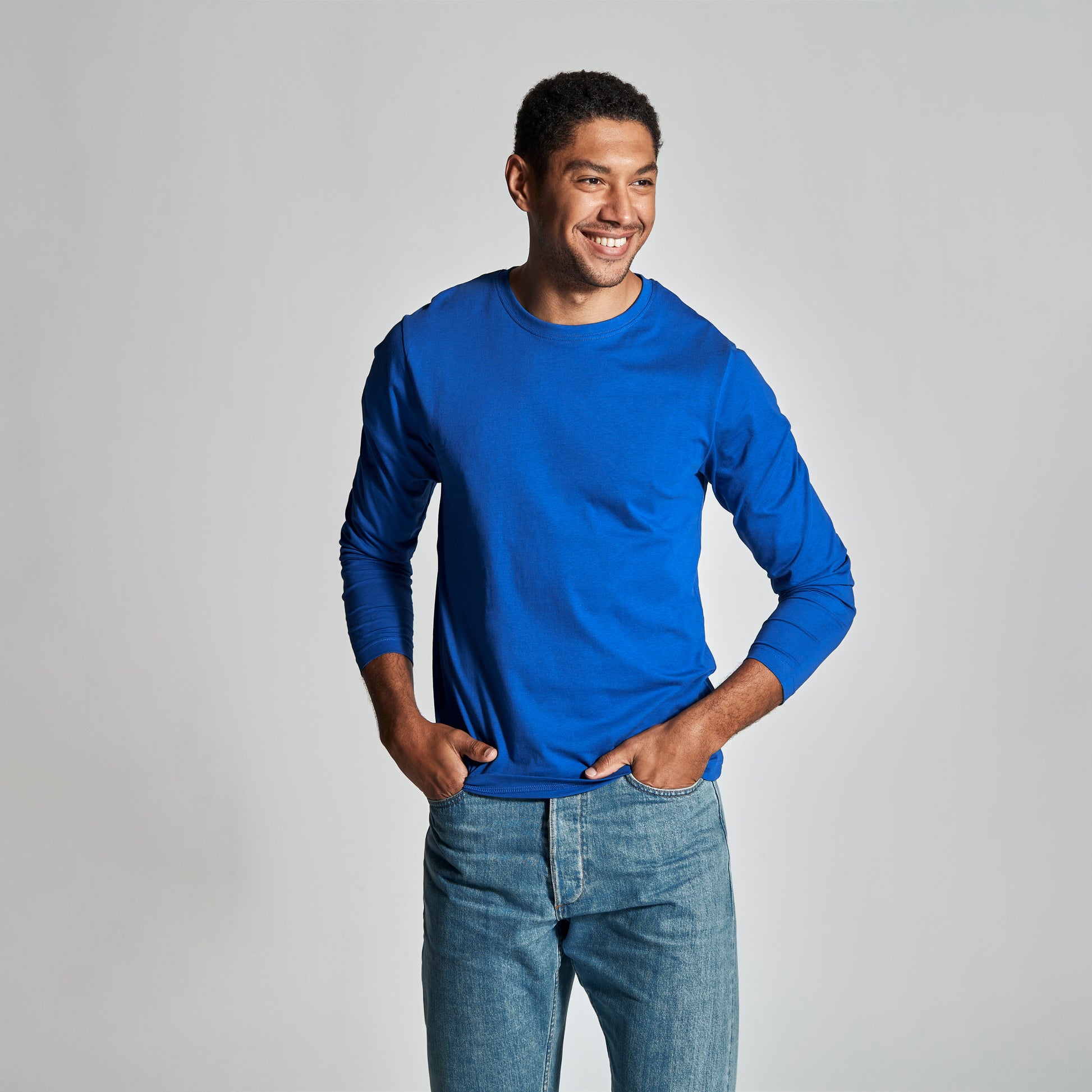 T-Shirt LS Man Royal Blue