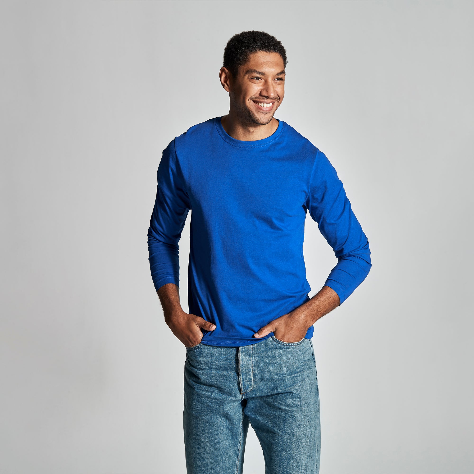 T-Shirt LS Man Royal Blue