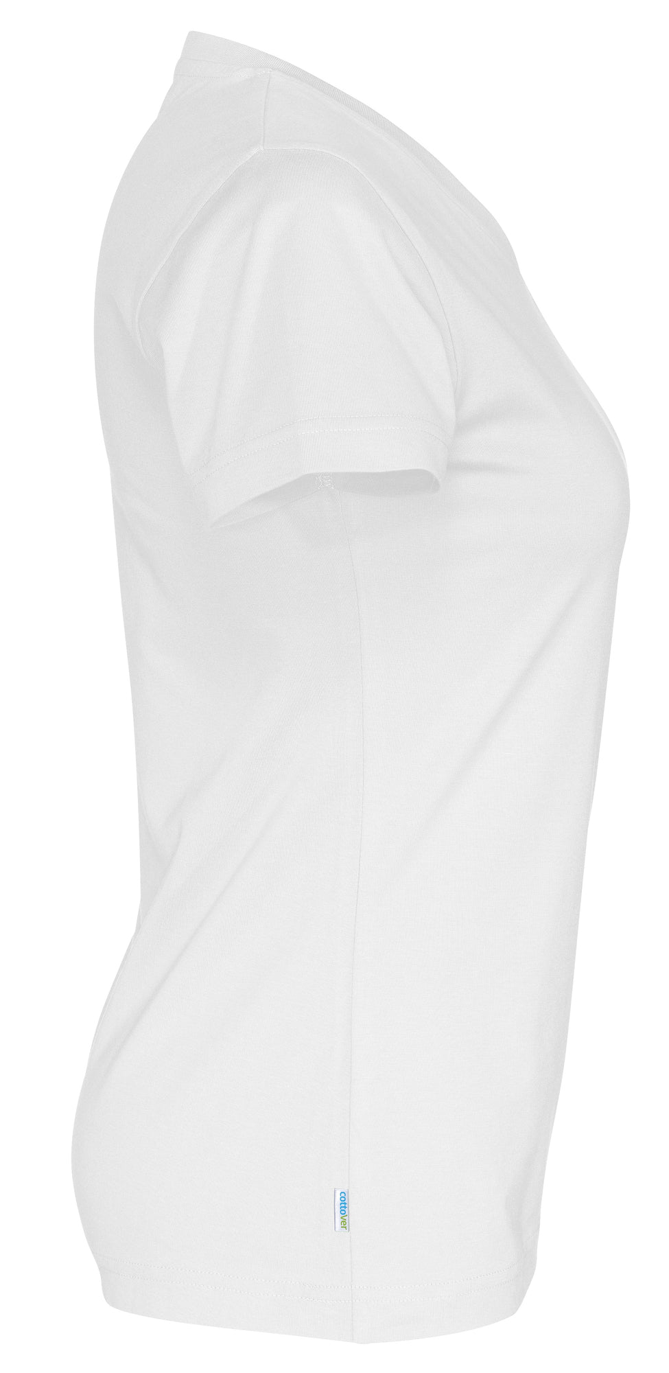 T-Shirt V-Neck Lady White