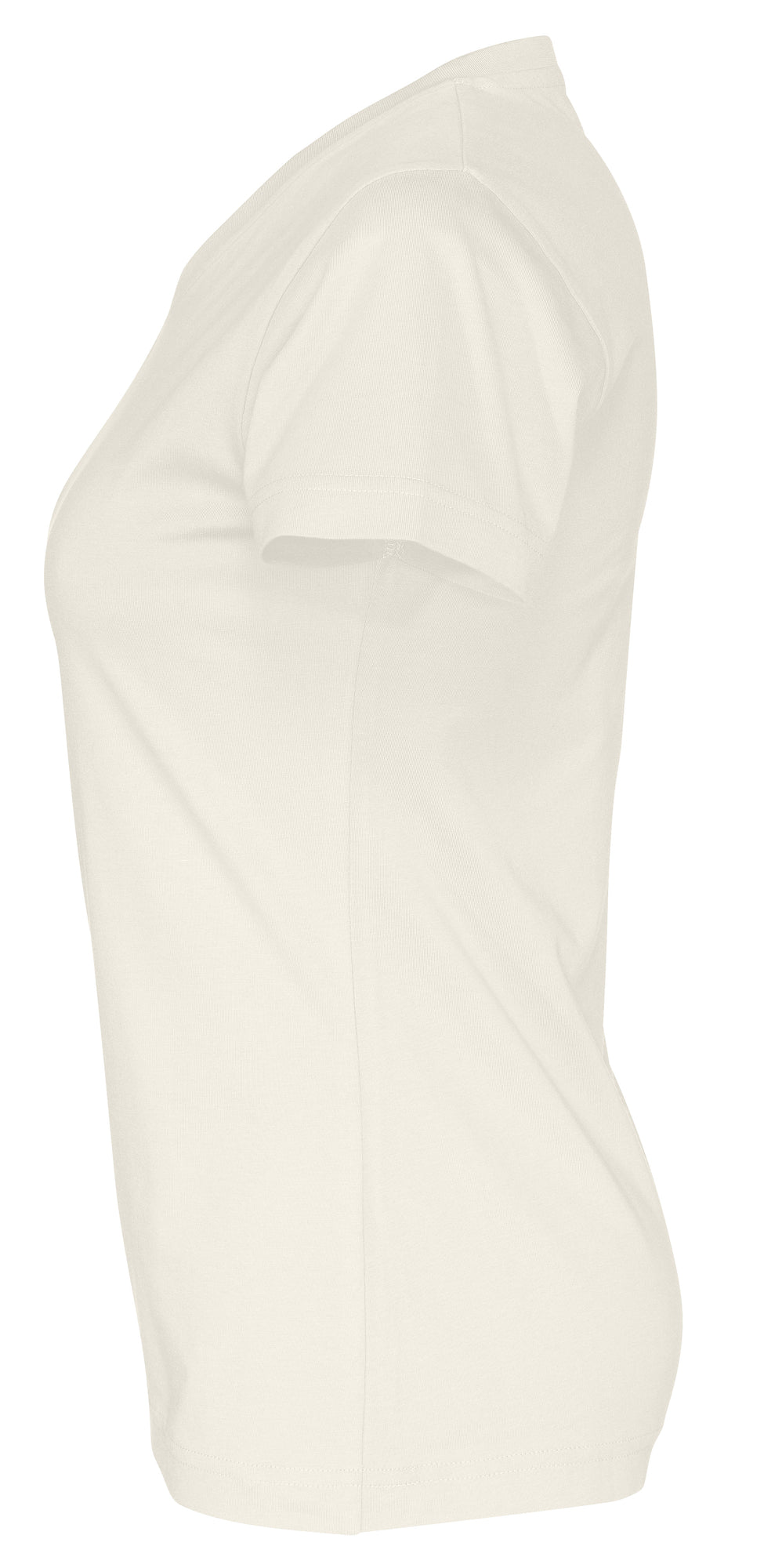 T-Shirt V-Neck Lady Off- White