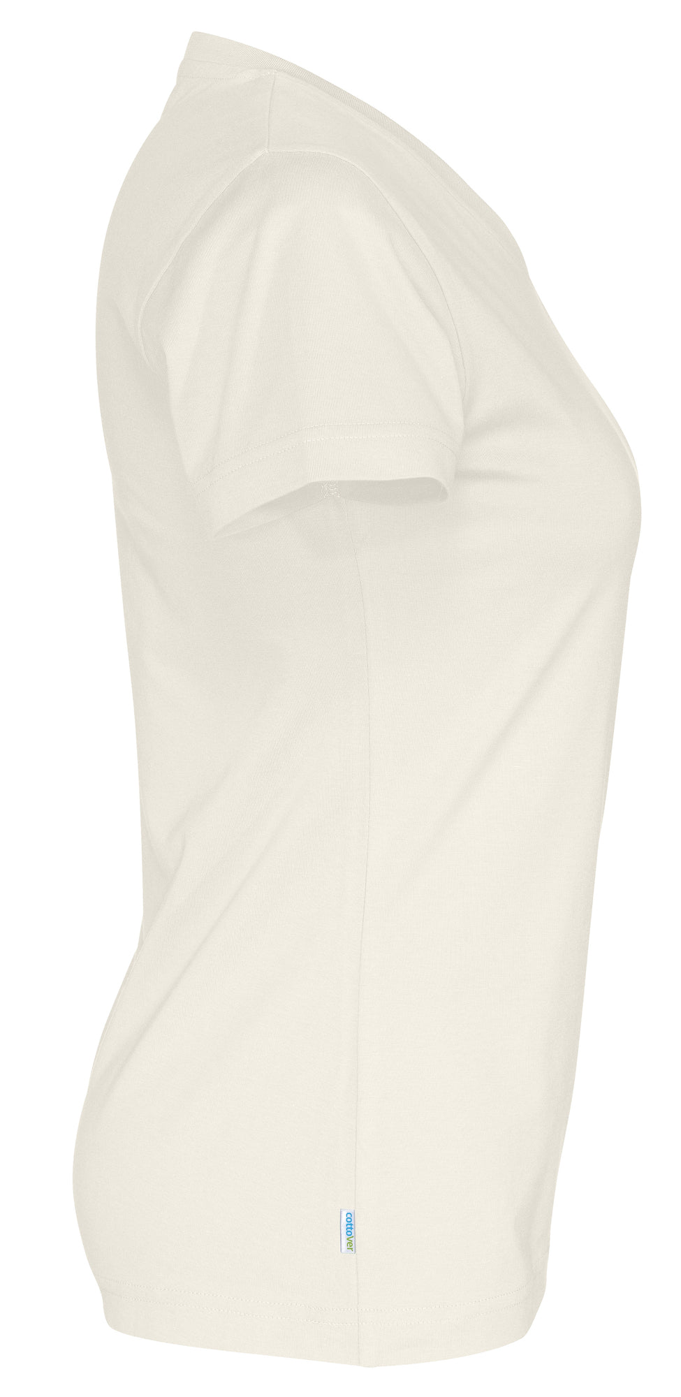 T-Shirt V-Neck Lady Off- White