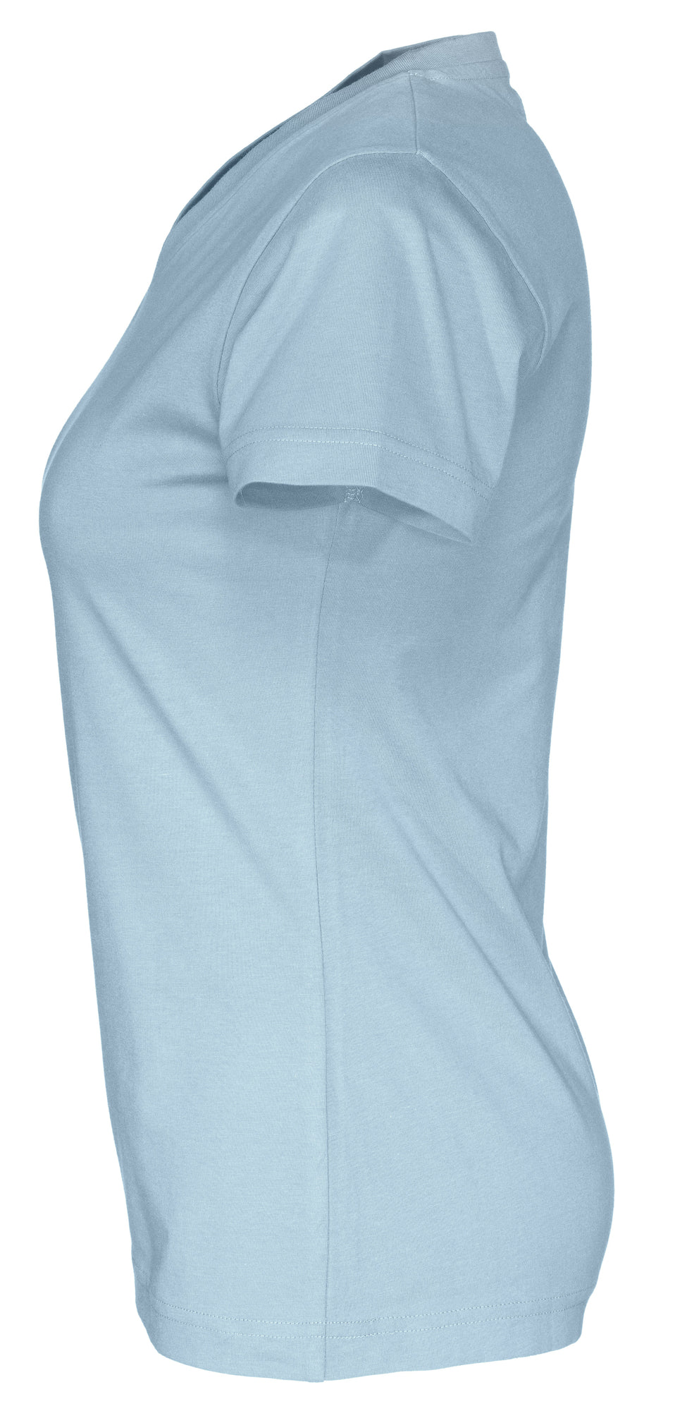 T-Shirt V-Neck Lady Sky Blue