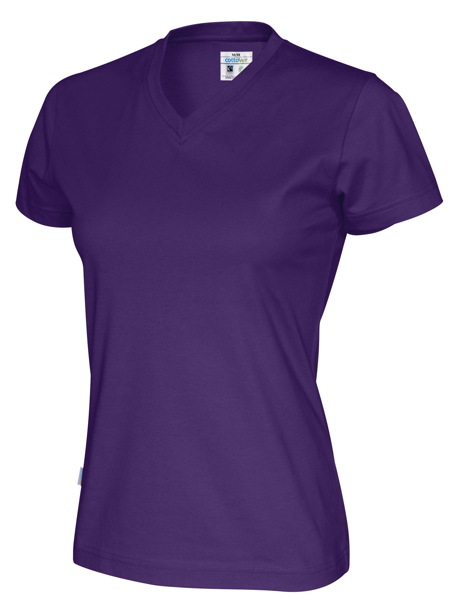 T-Shirt V-Neck Lady Purple