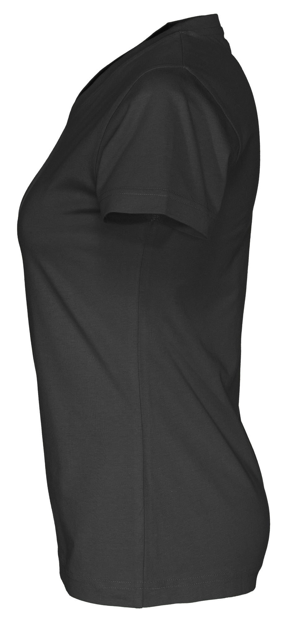 T-Shirt V-Neck Lady Black
