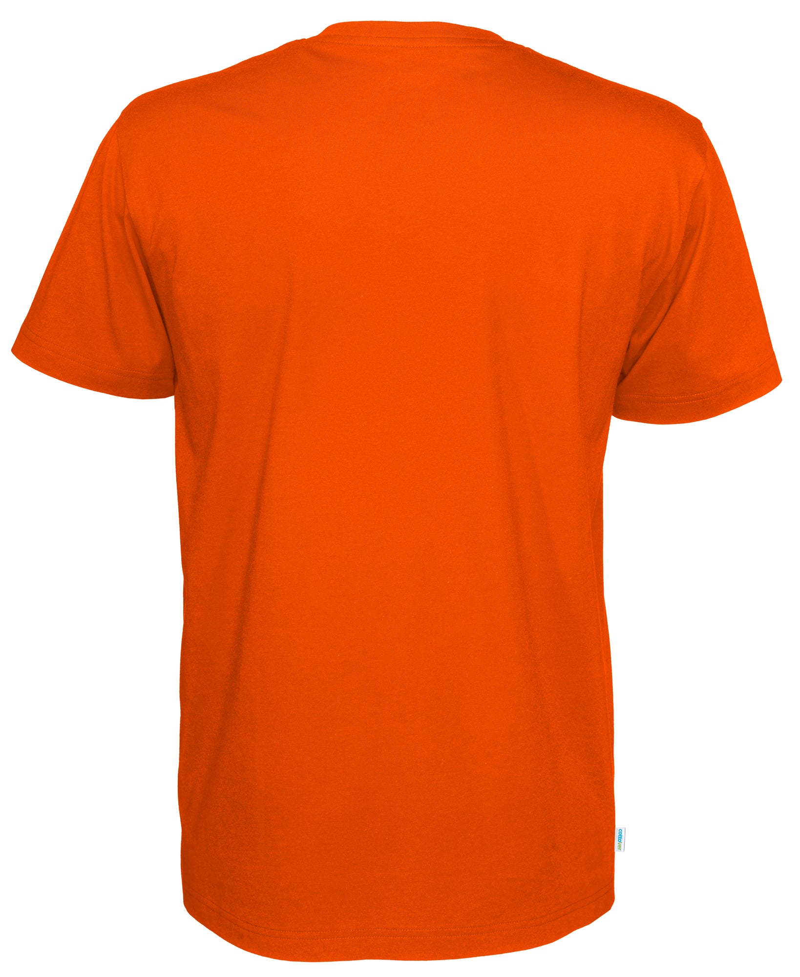 T-Shirt V-Neck Man Orange