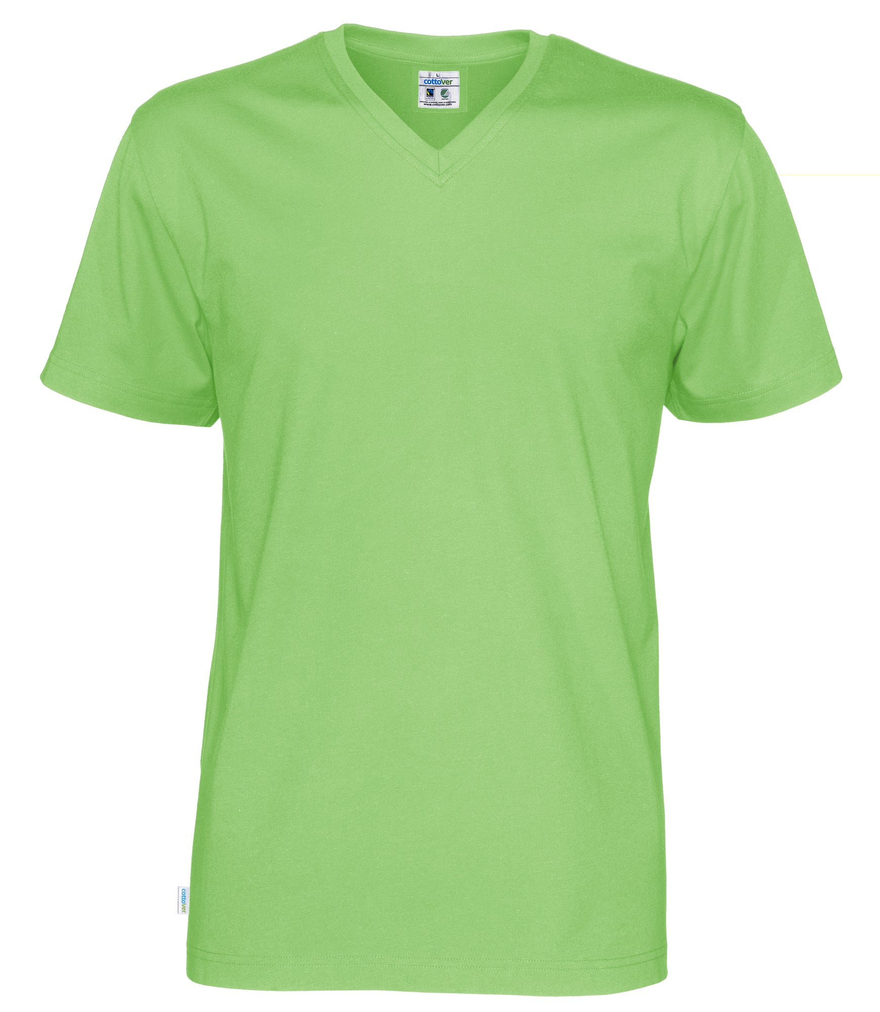 T-Shirt V-Neck Man Green