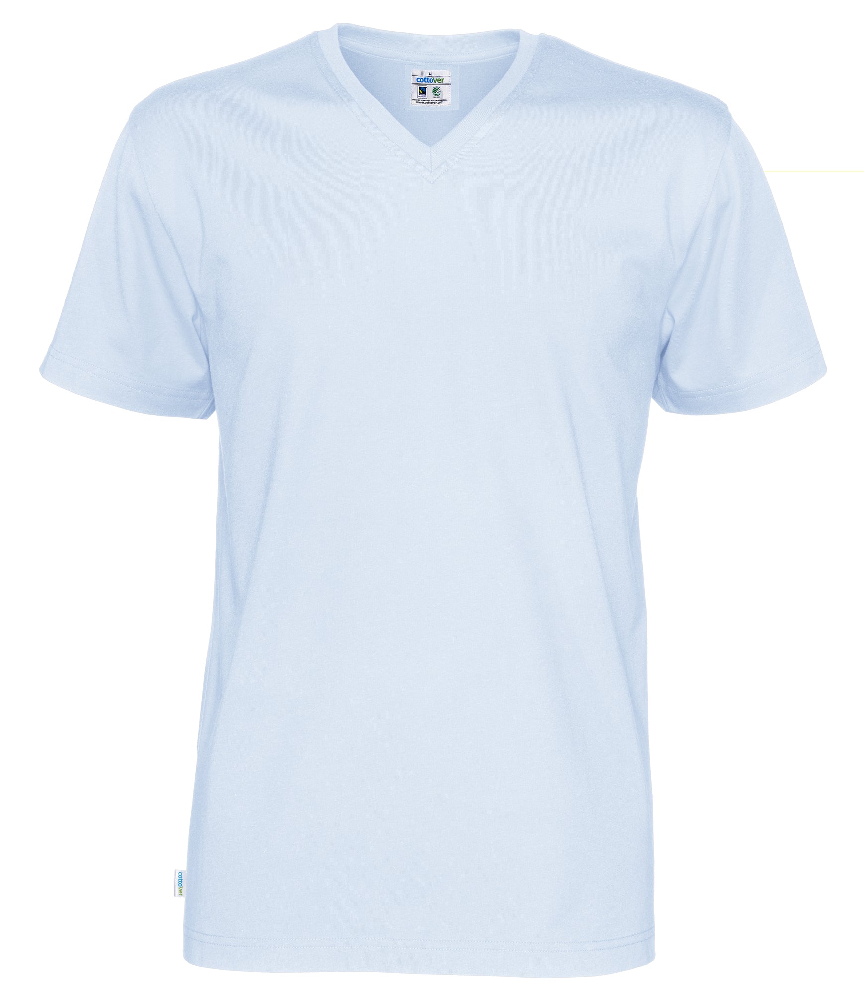 T-Shirt V-Neck Man Sky Blue