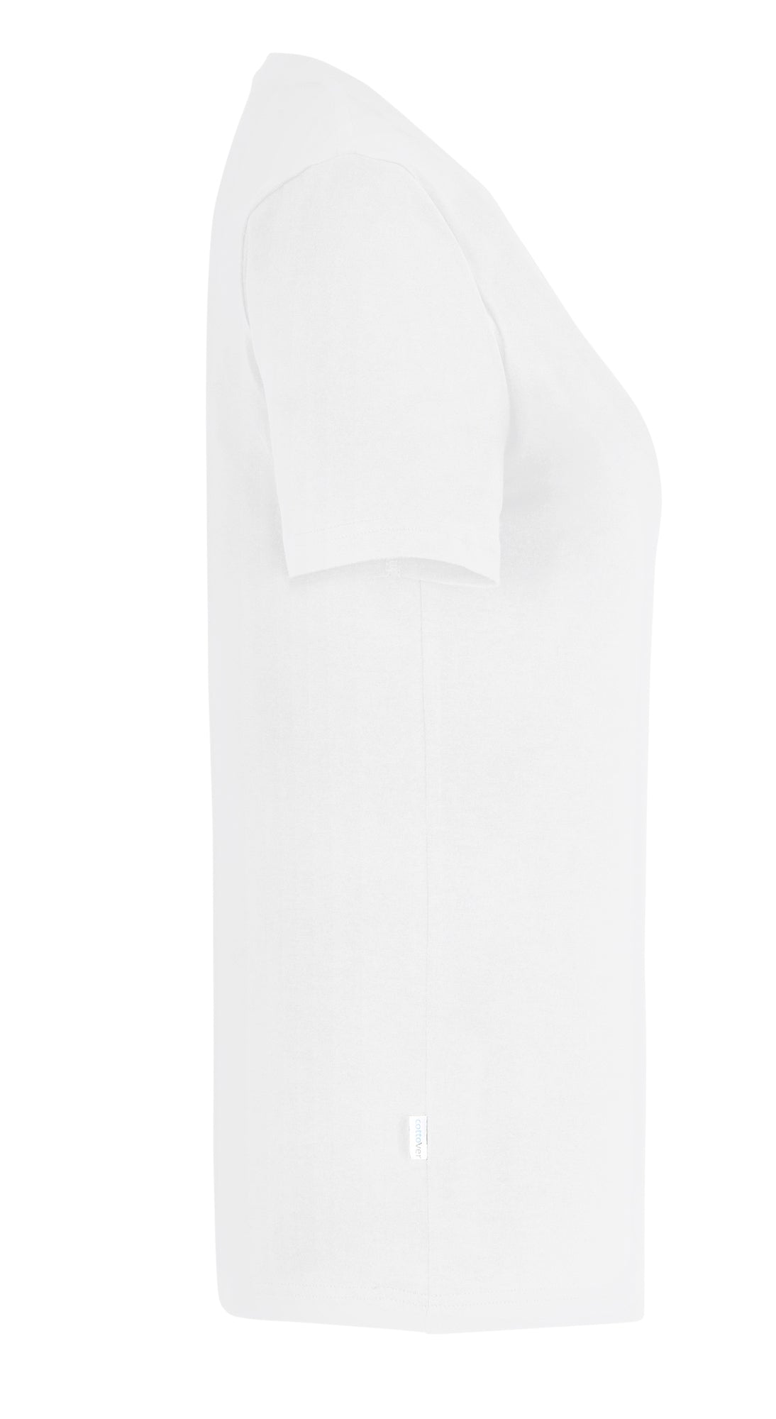 Stretch V-Neck Lady White