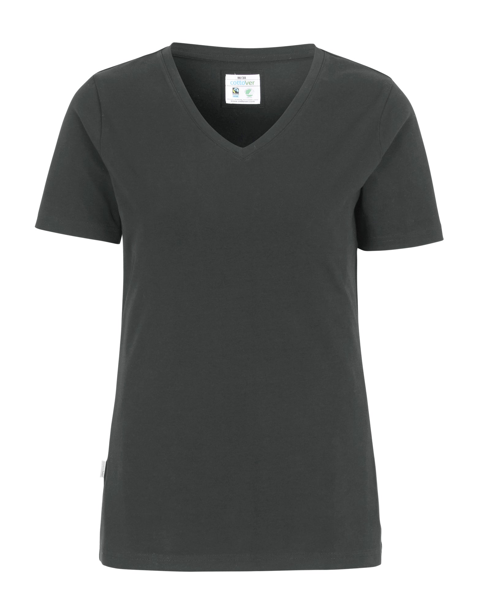 Stretch V-Neck Lady Charcoal