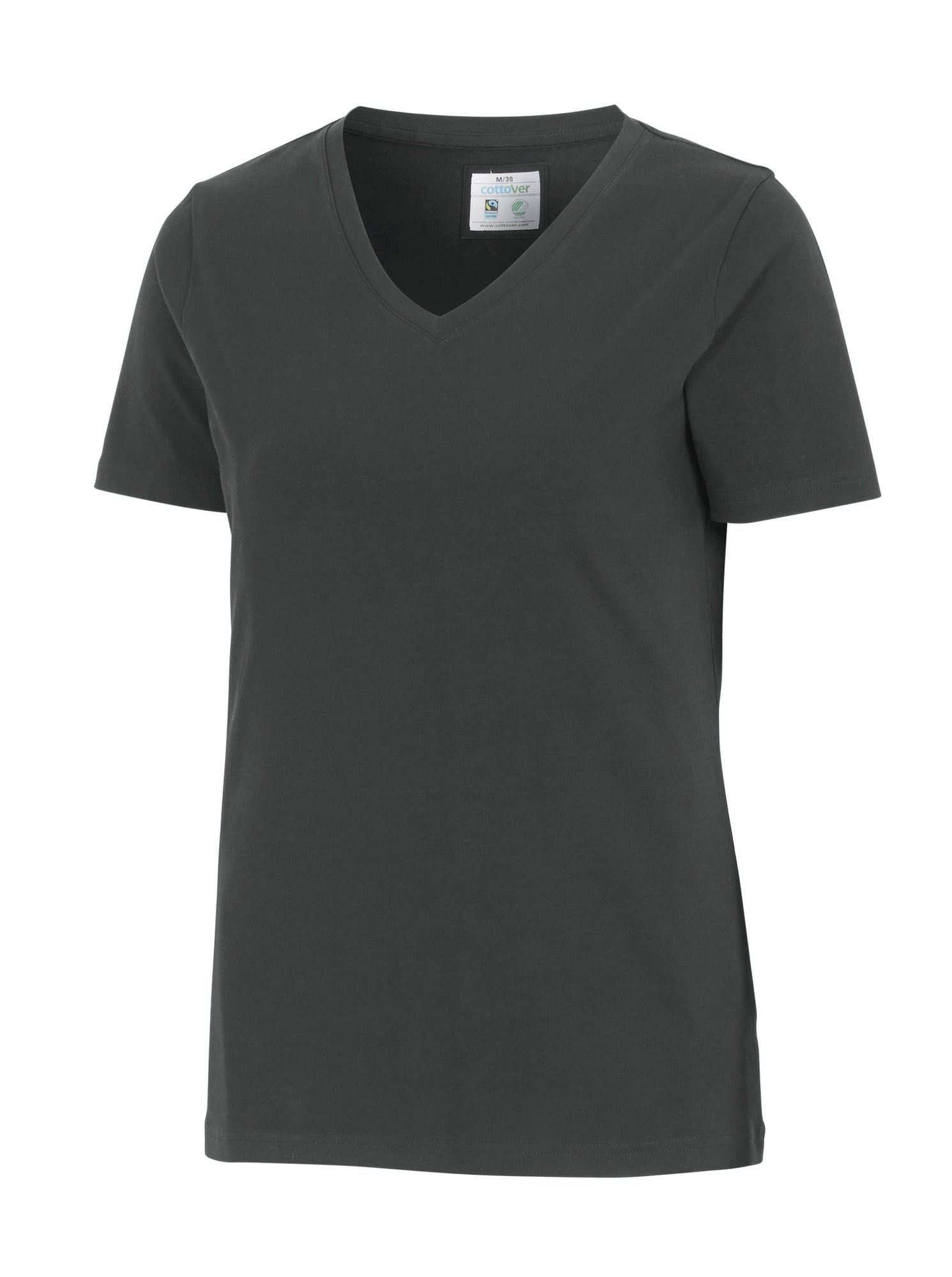 Stretch V-Neck Lady Charcoal
