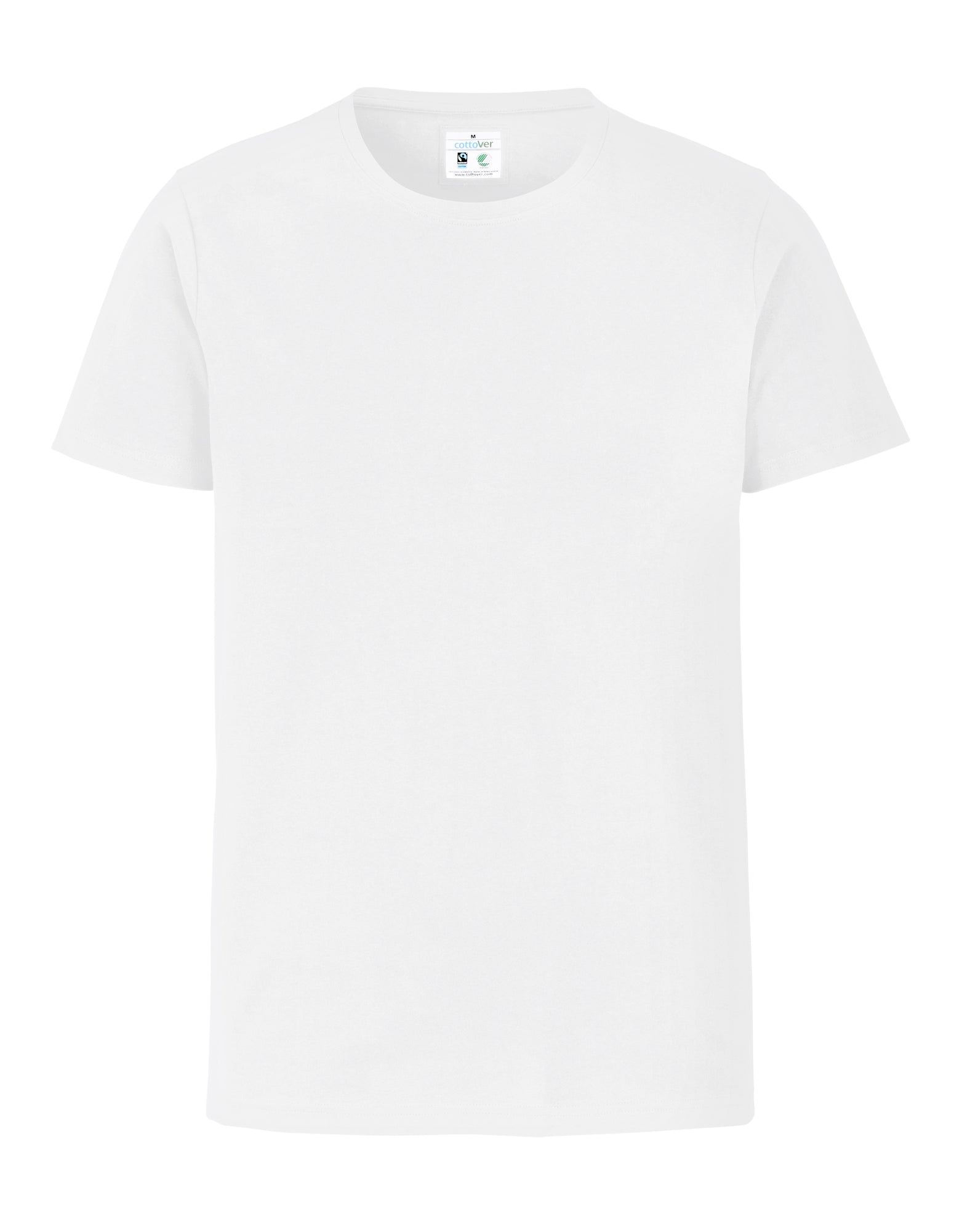 Stretch R-Neck Man White