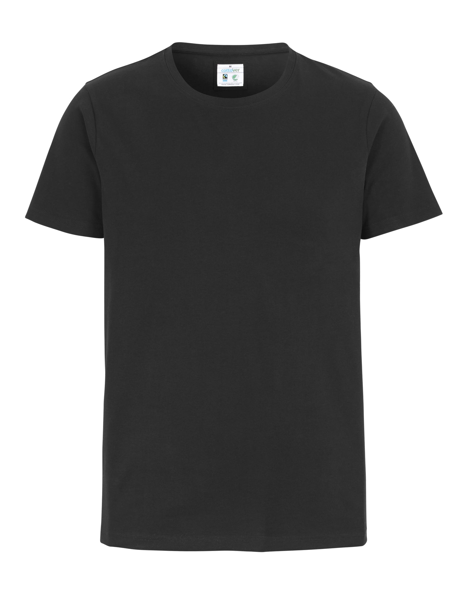 Stretch R-Neck Man Black