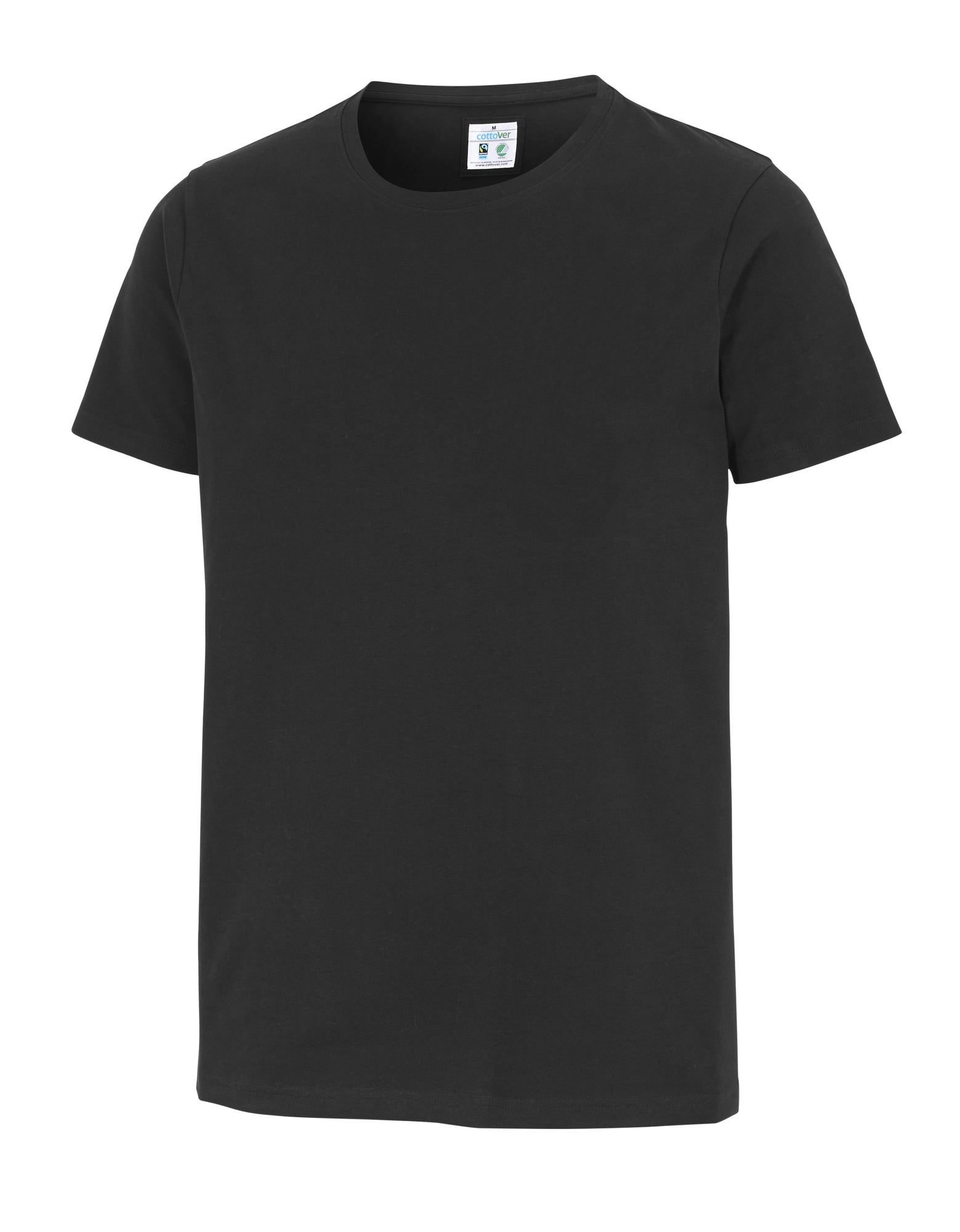 Stretch R-Neck Man Black