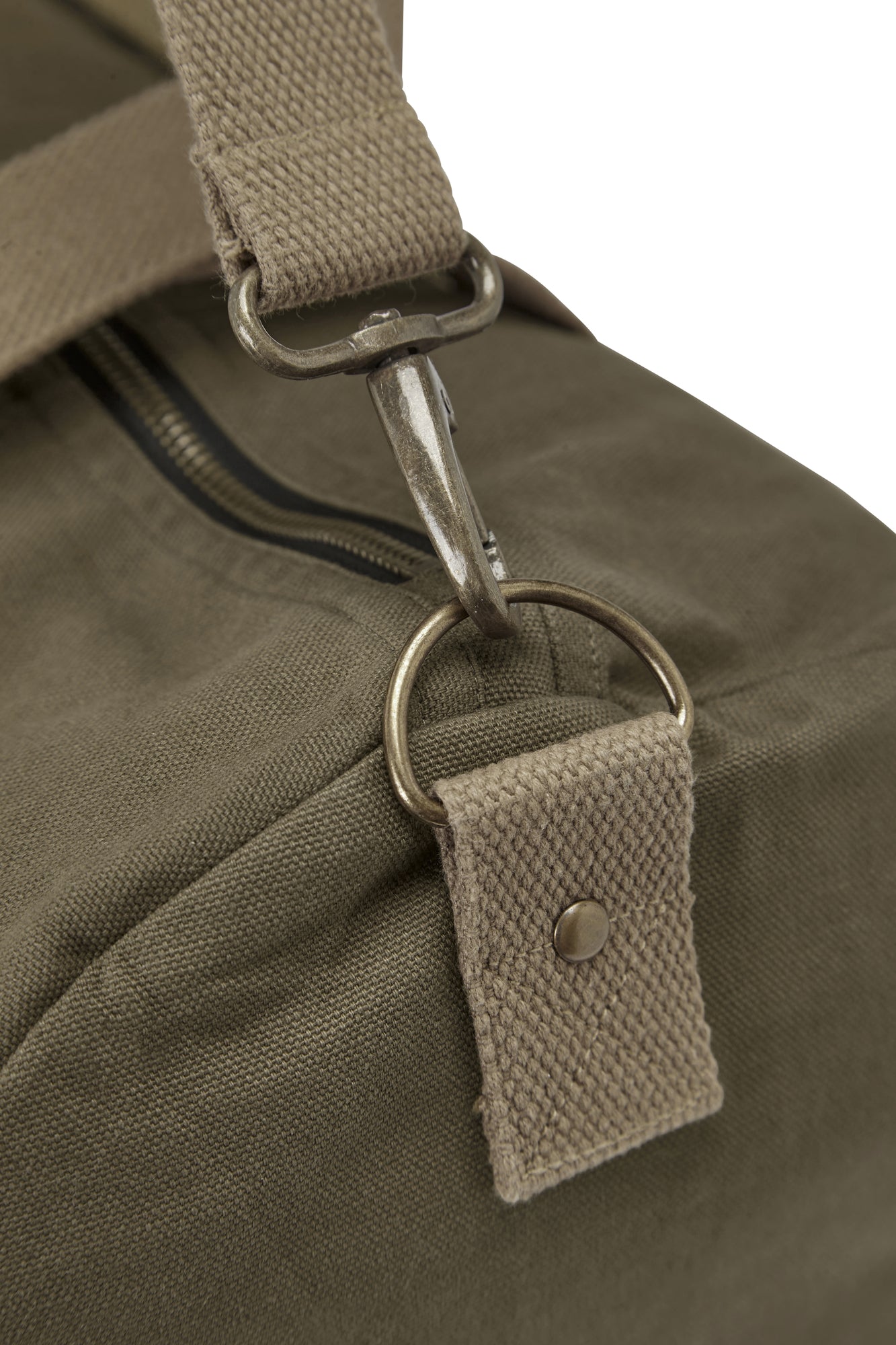 Canvas Dufflebag (GOTS) Dark Olive