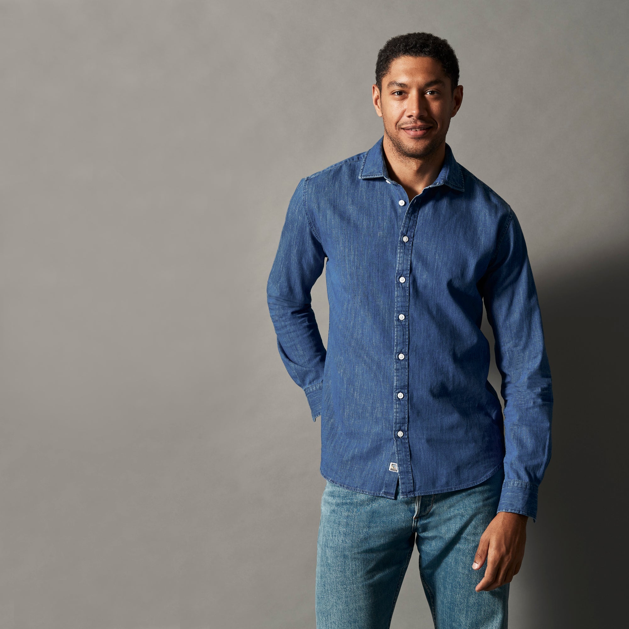 Denim Slim Fit Man Blue
