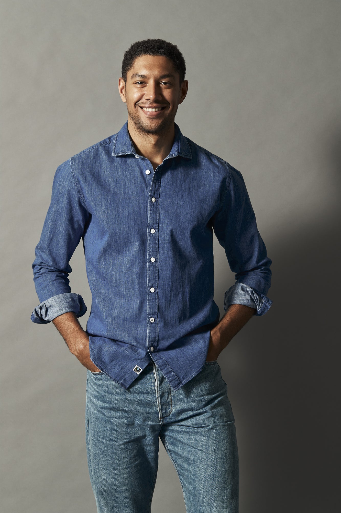 Denim Slim Fit Man Blue