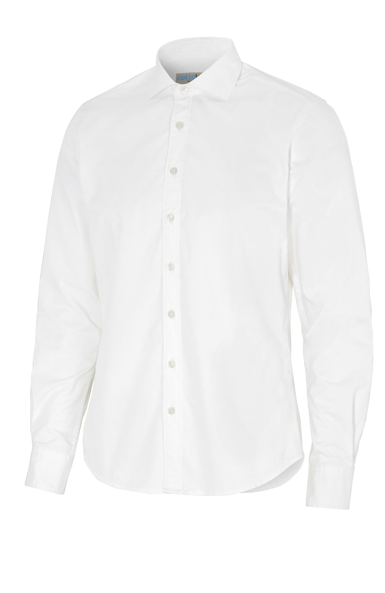 Twill Slim Fit Man White
