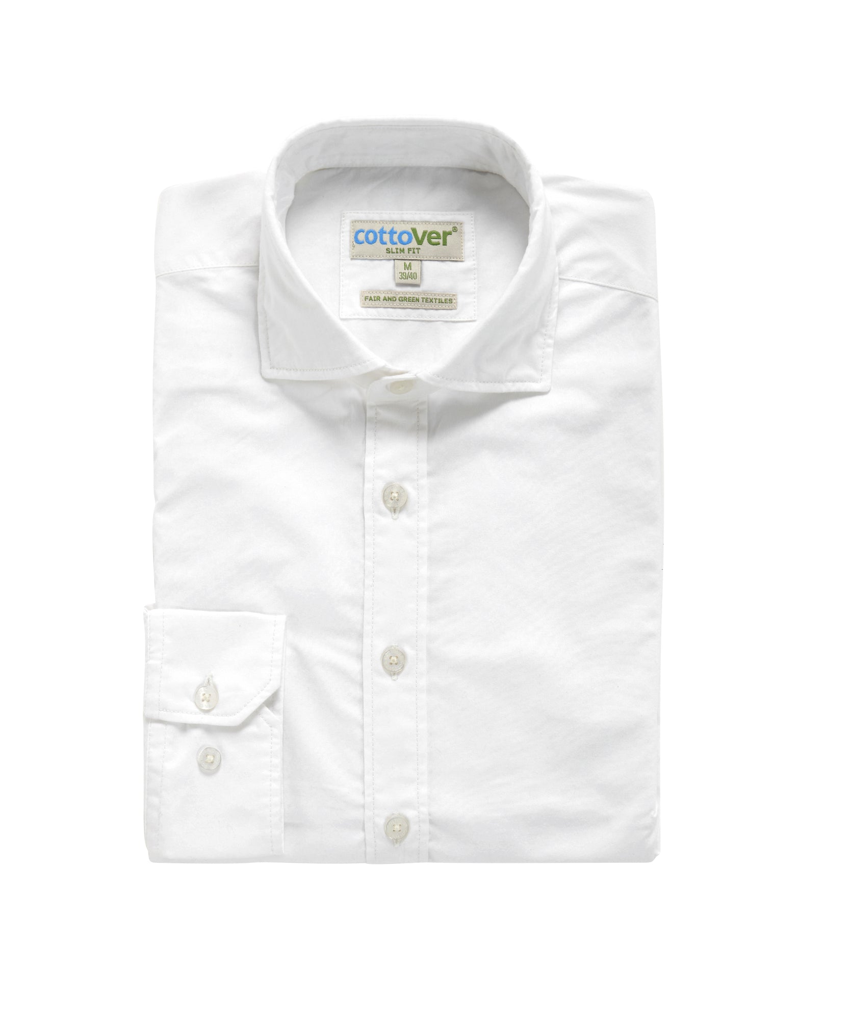 Twill Slim Fit Man White