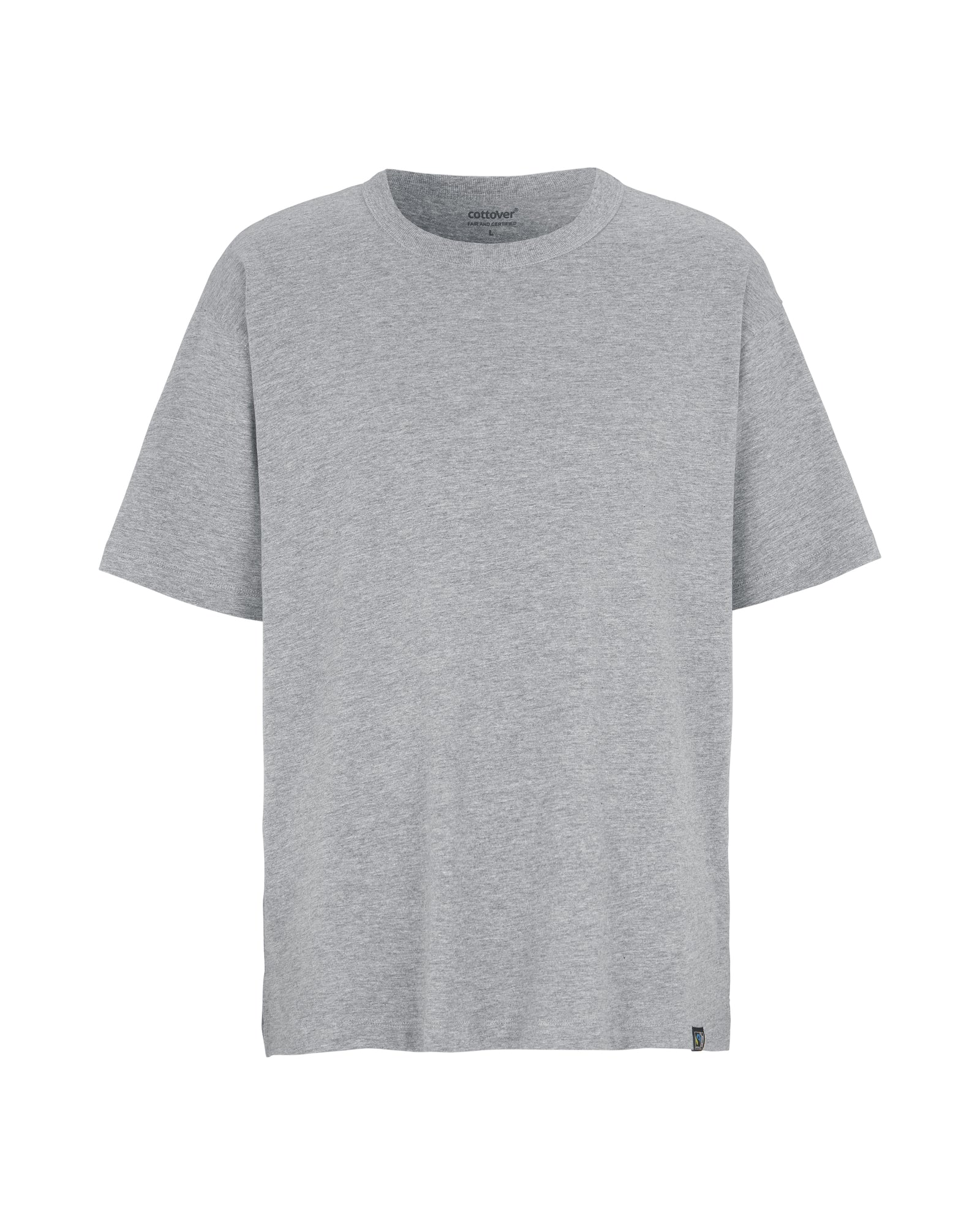 Oversize T-shirt (GOTS) Grey Melange