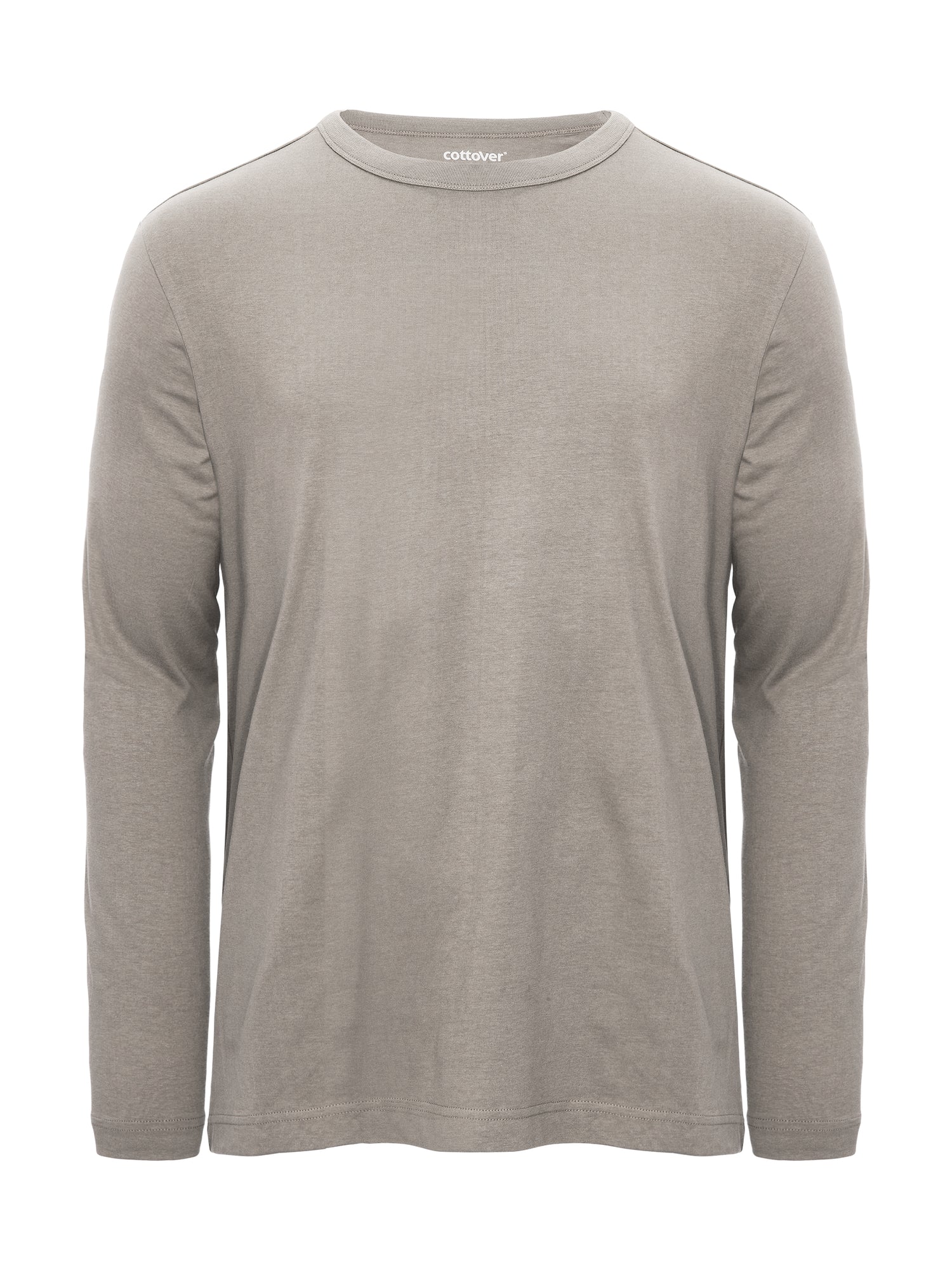 Relaxed T-shirt LS (GOTS) Dk Sand