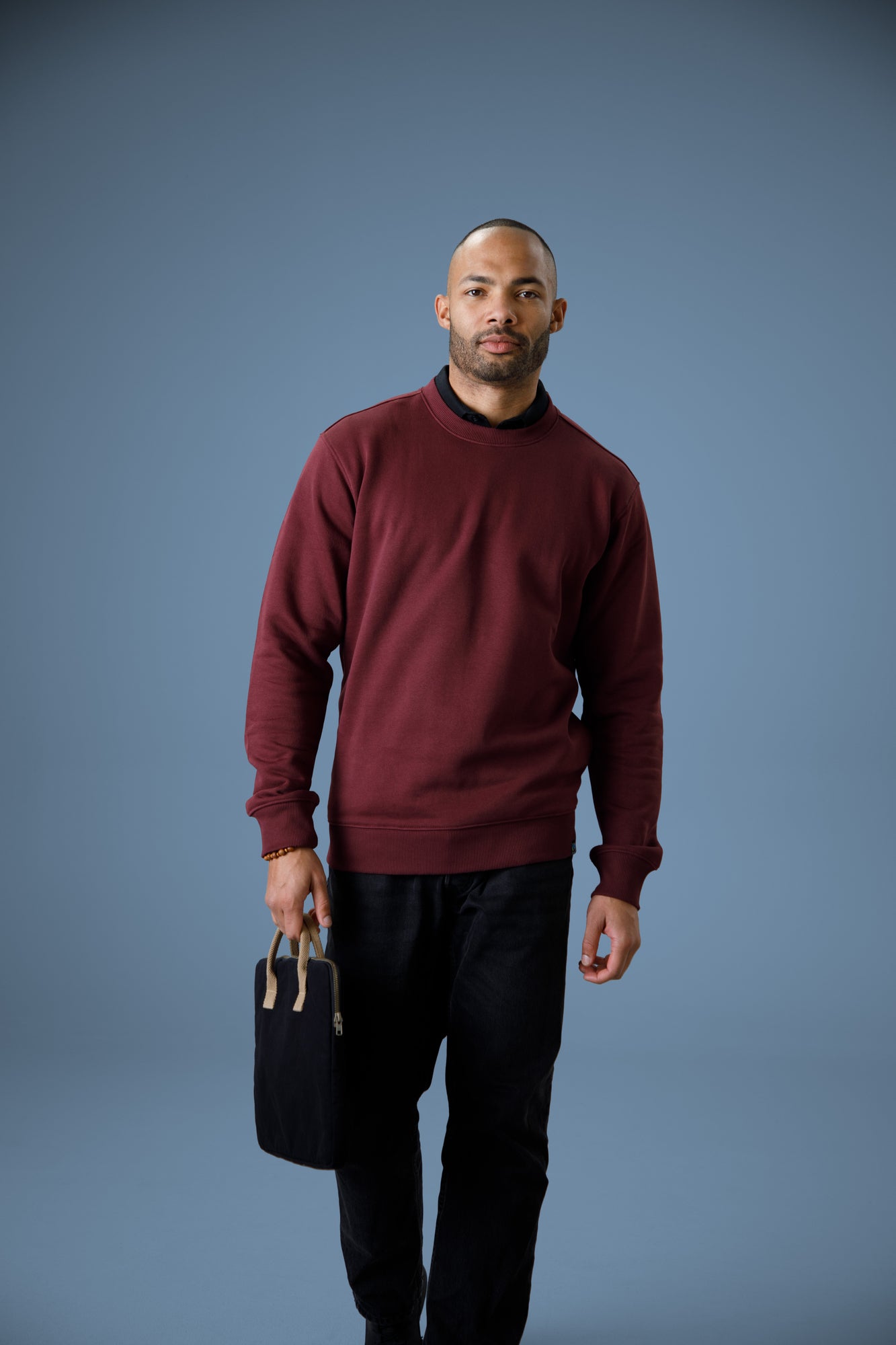 Key Crew Neck Unisex Burgundy