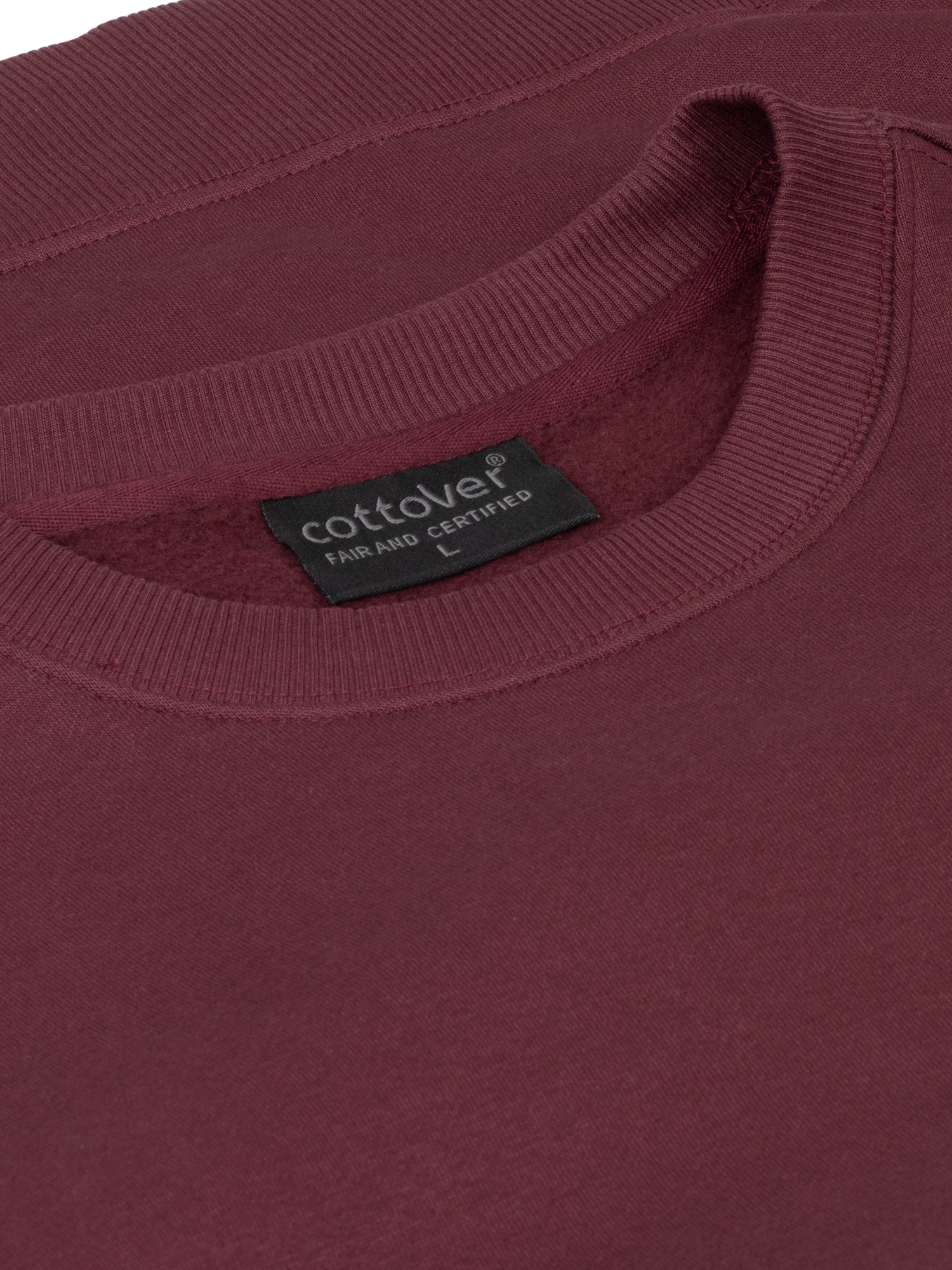 Key Crew Neck Unisex Burgundy