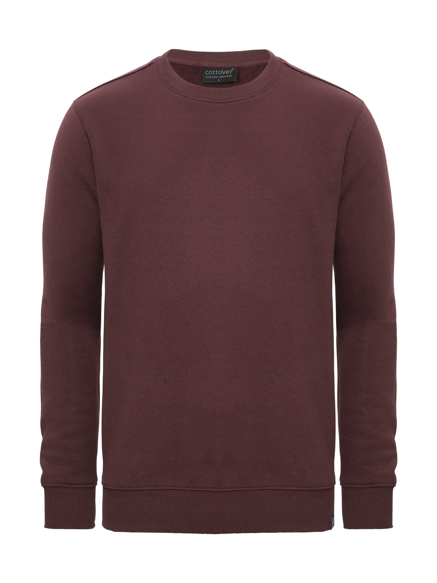 Key Crew Neck Unisex Burgundy