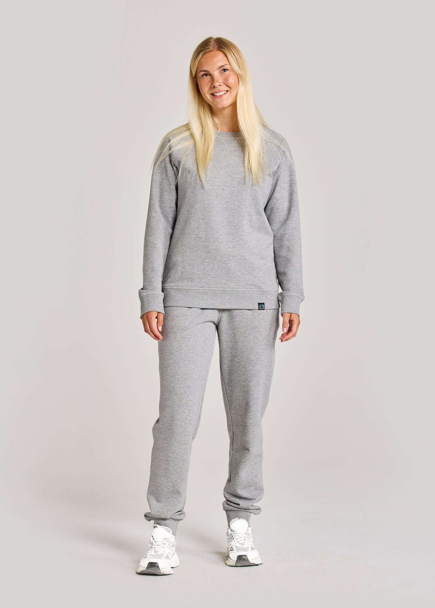F. Terry Crew Neck Lady Black