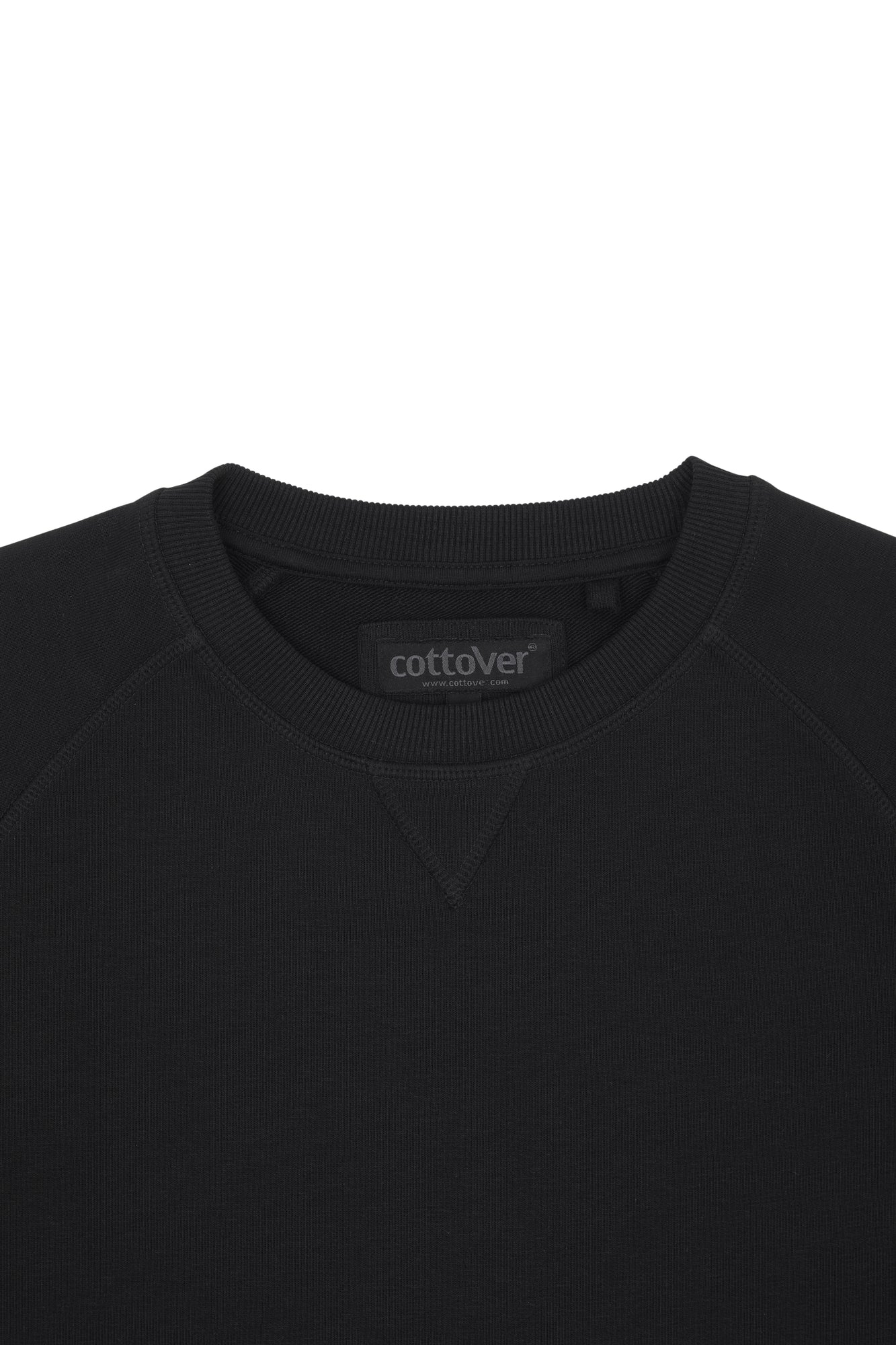 F. Terry Crew Neck Lady Black